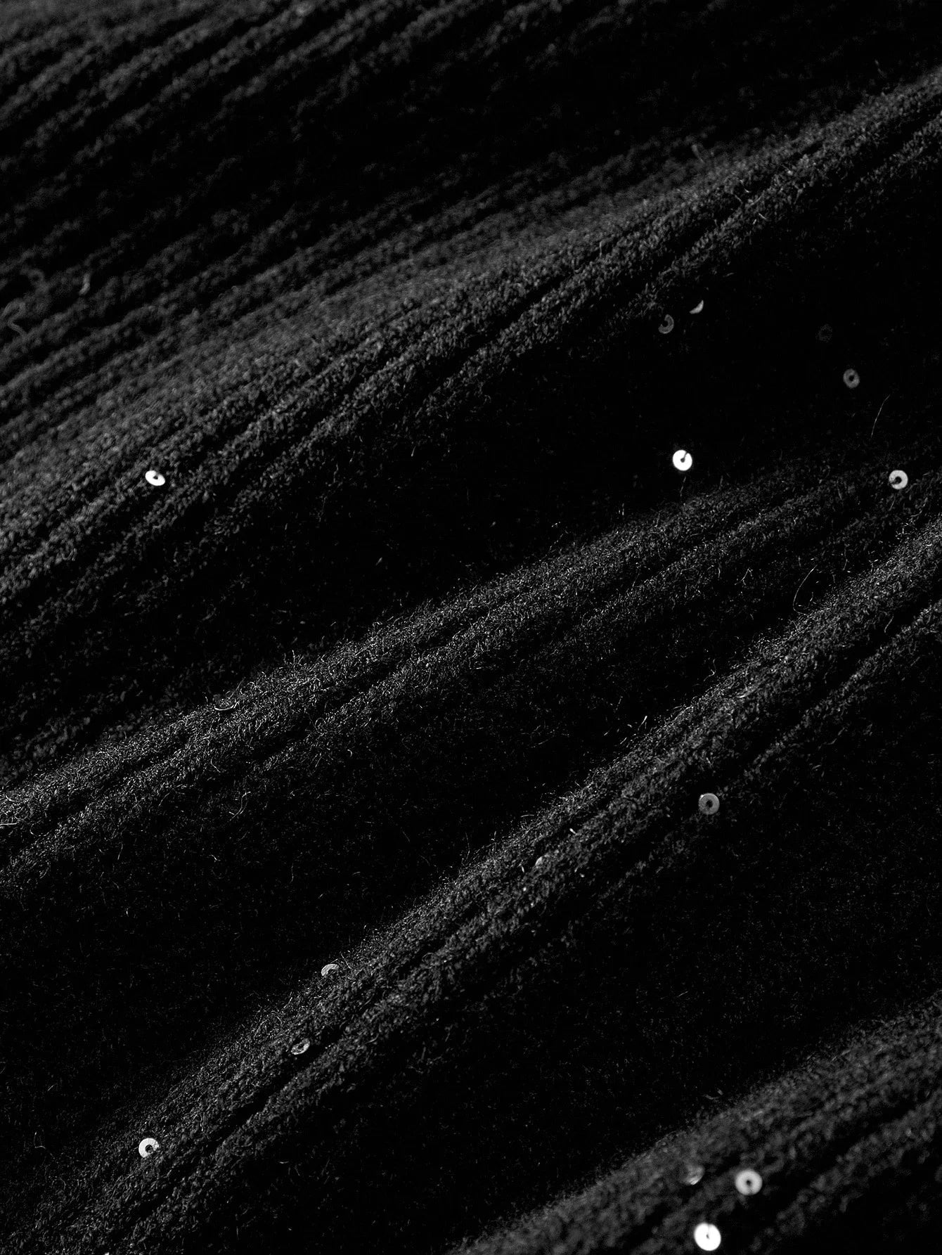 PREMIUM CONTRAST SEQUIN FAUX FUR TRIM CARDIGAN FOR AUTUMN amp WINTER