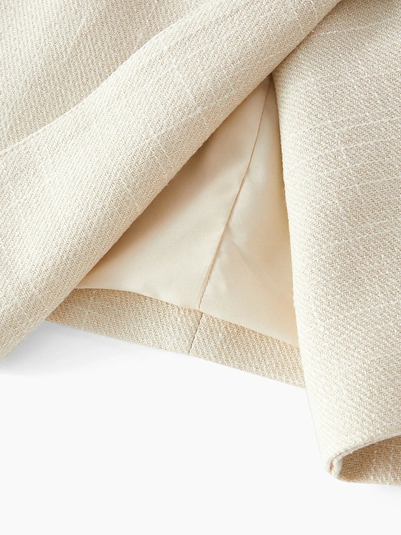 PREMIUM DOUBLE BREASTED FAUX PEARL DETAIL BLAZER