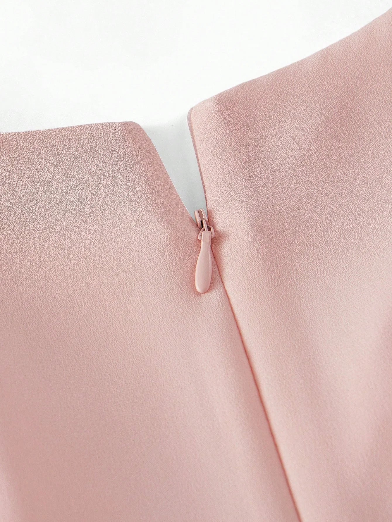 PREMIUM DRAPED CONTRAST LACE RUFFLE TRIM DRESS