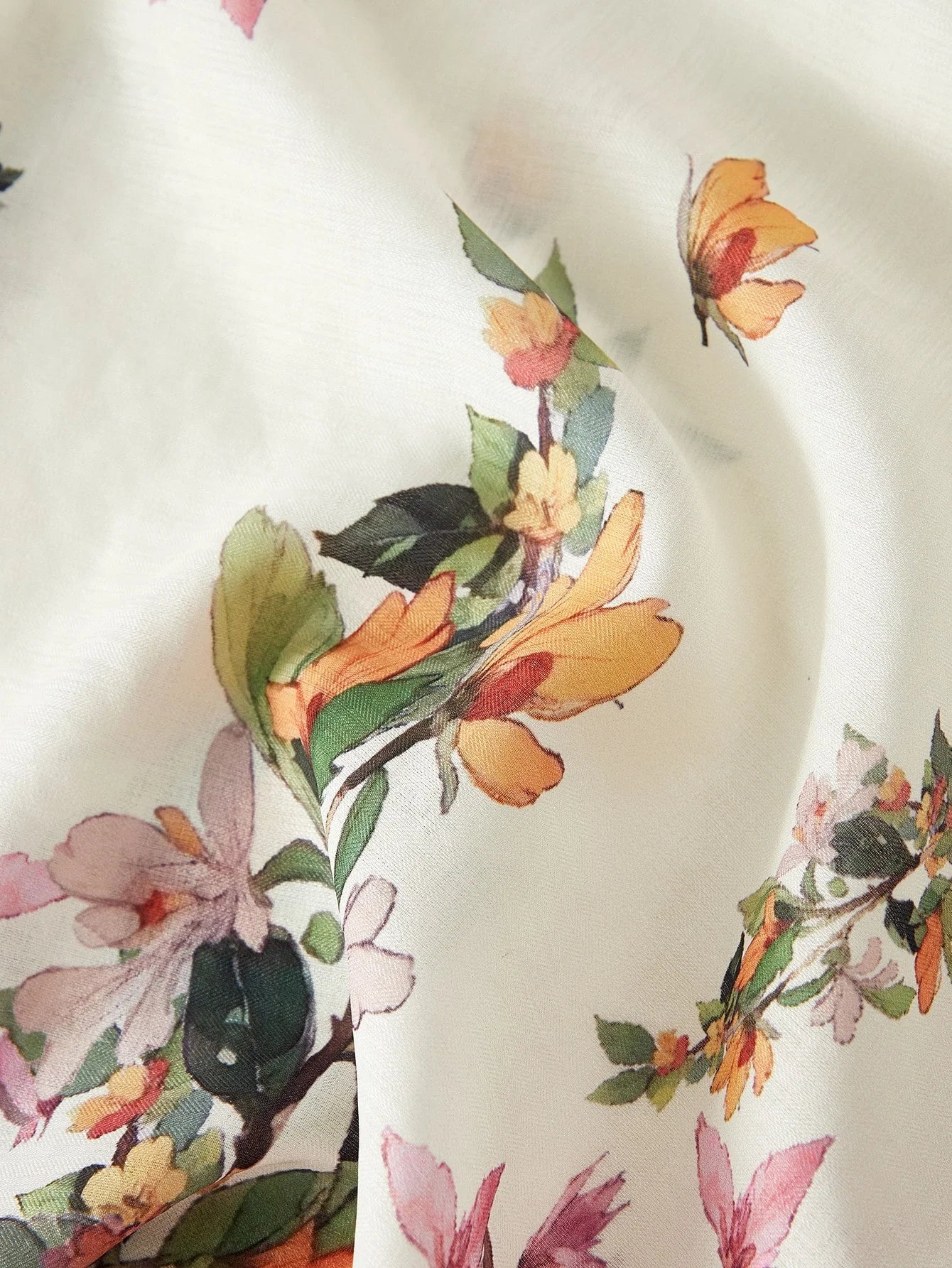 PREMIUM FLORAL PRINT BELTED JUMPSUIT