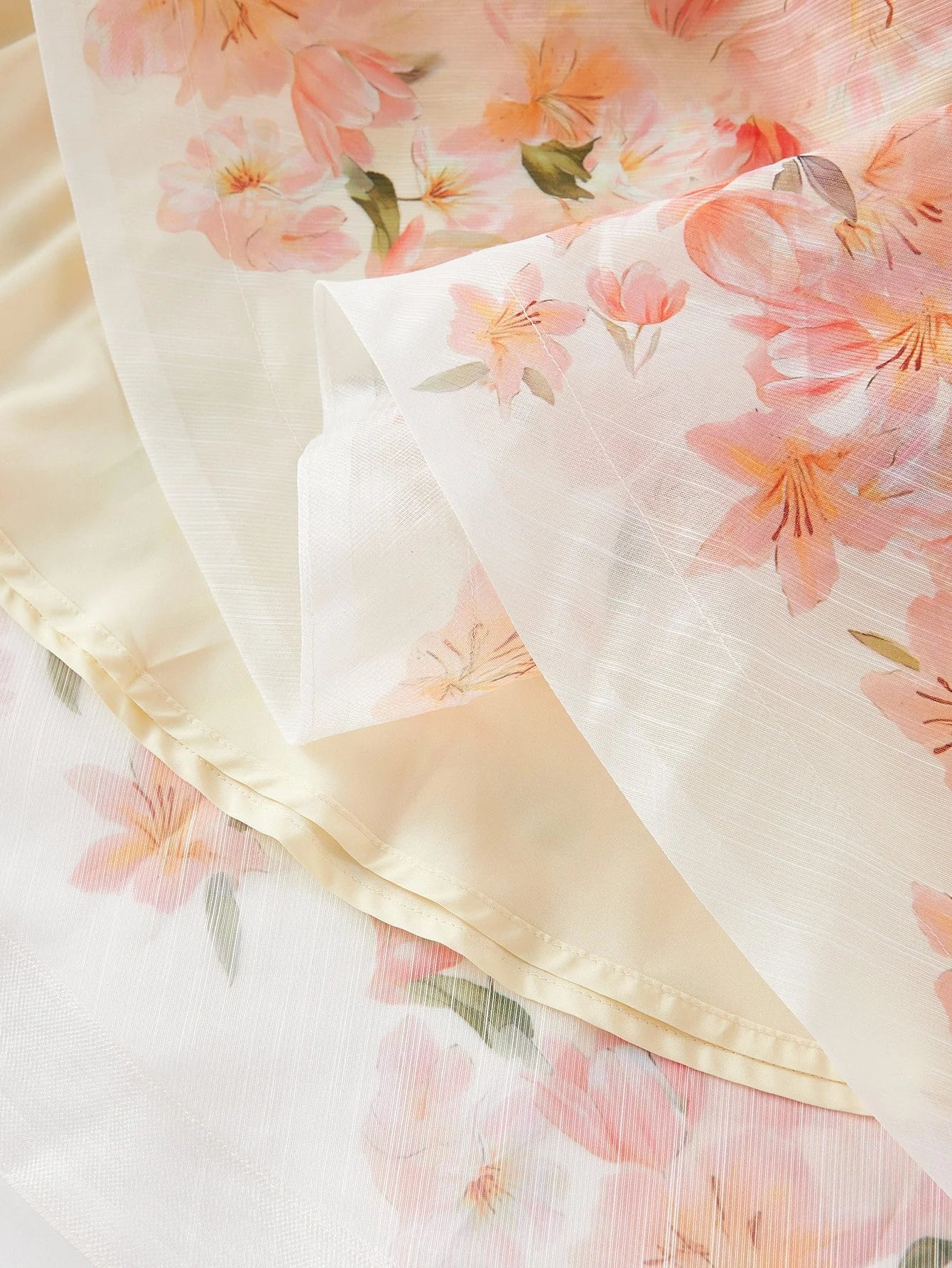 PREMIUM FLORAL PRINT TIERED LAYER COCKTAIL DRESS