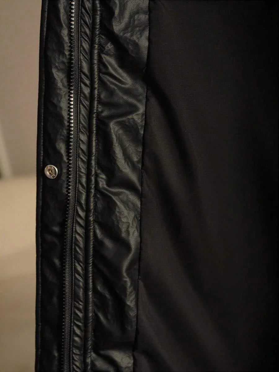 PREMIUM FUZZY TRIM HOODED WINTER COAT