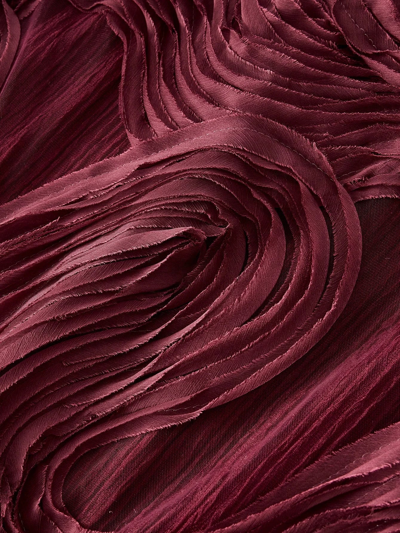 PREMIUM GATHERED CONTRAST MESH CAMI DRESS