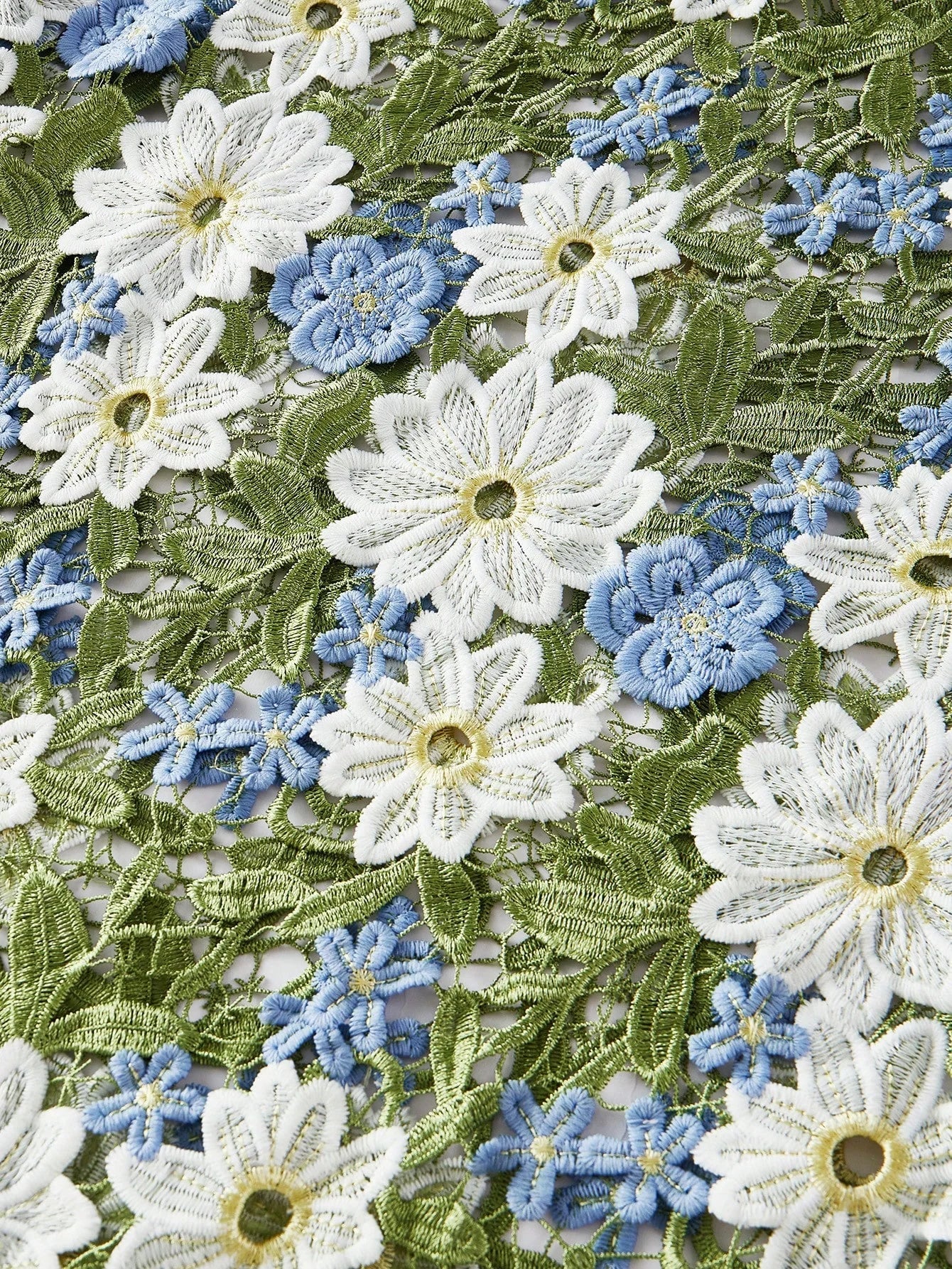 PREMIUM GUIPURE LACE RUFFLE TRIM DRESS