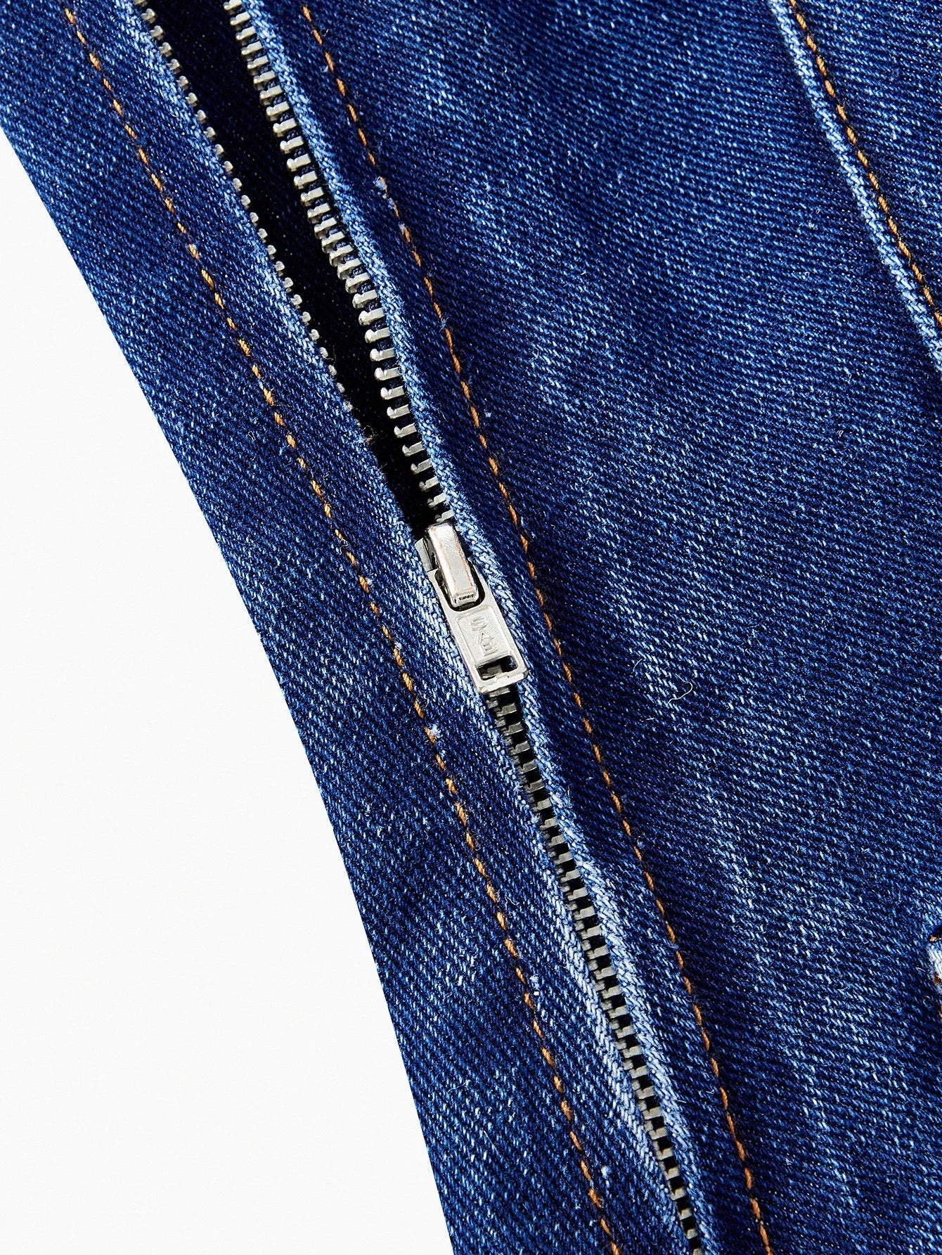 PREMIUM METAL FLAP DETAIL TUBE DENIM TOP