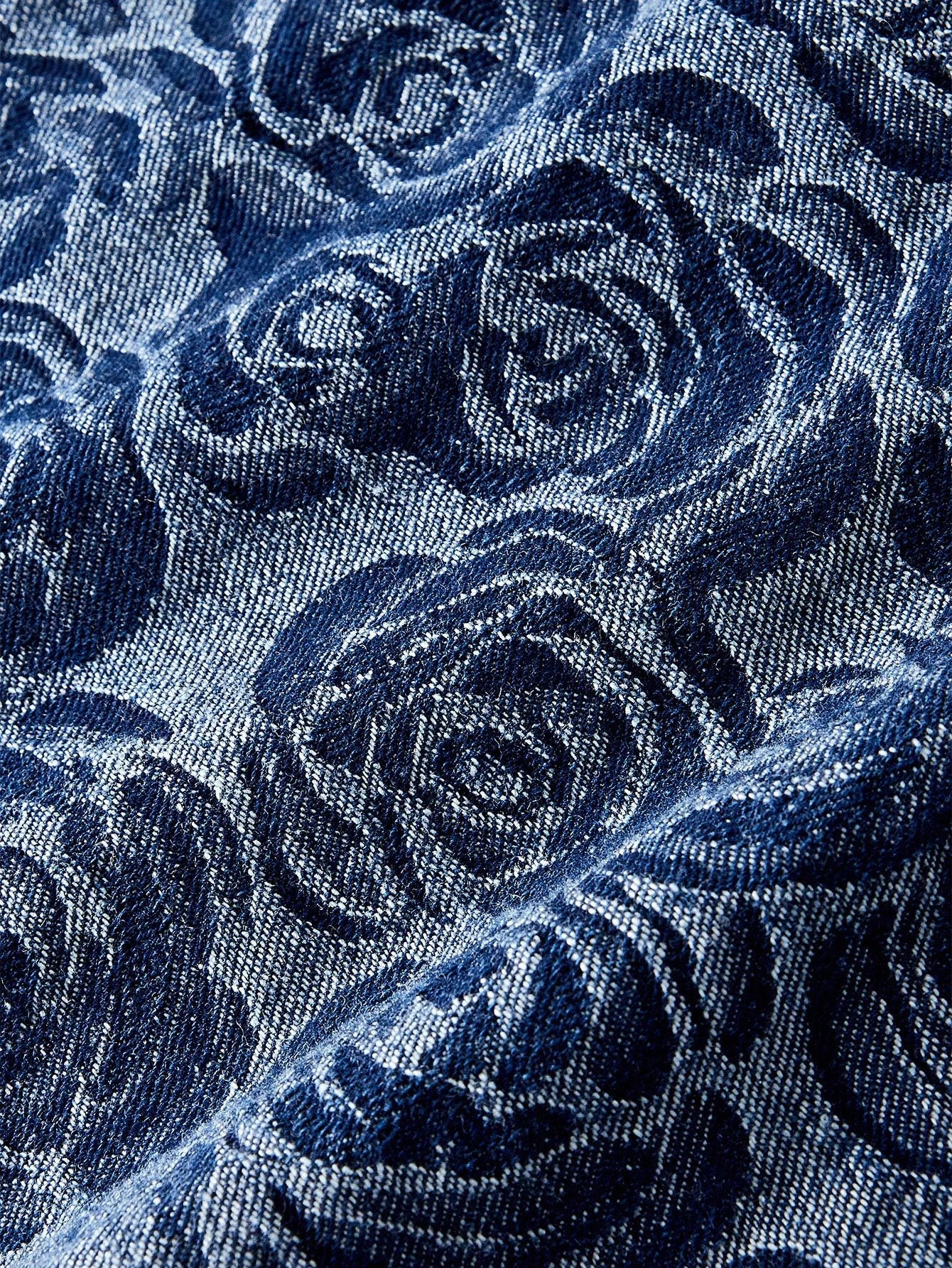 PREMIUM PLUS JACQUARD SLEEVELESS DENIM DRESS