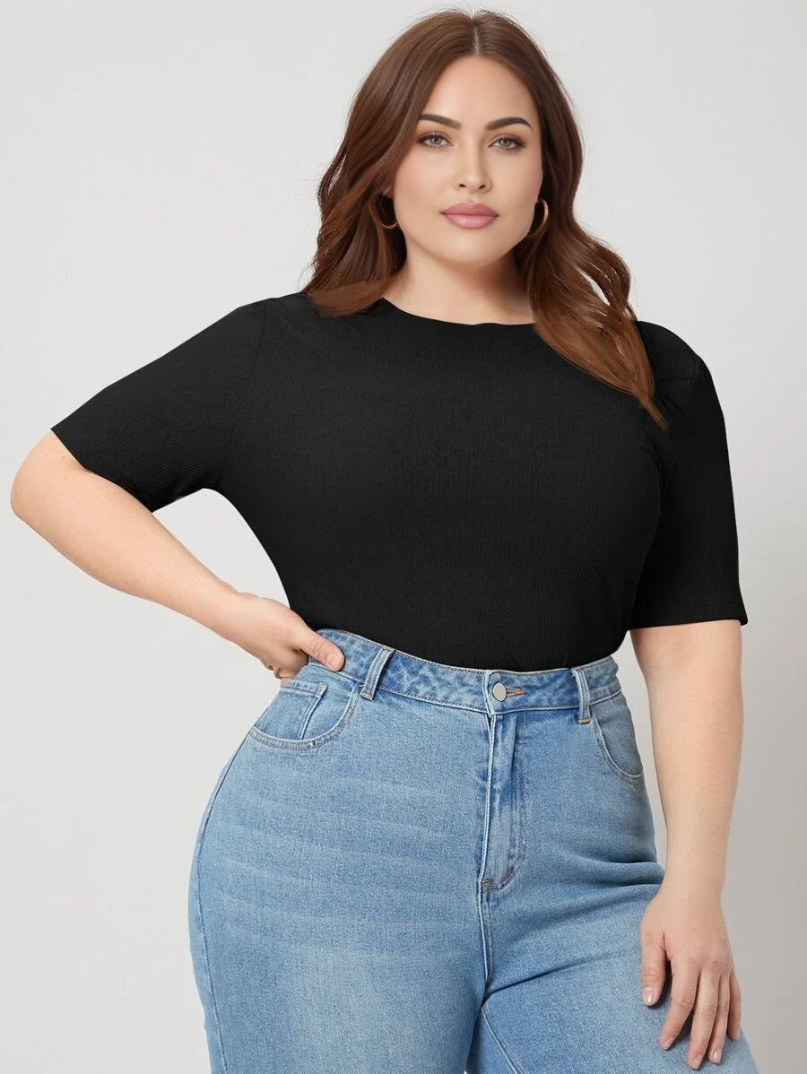 PREMIUM PLUS SLIM RIBBED TSHIRT