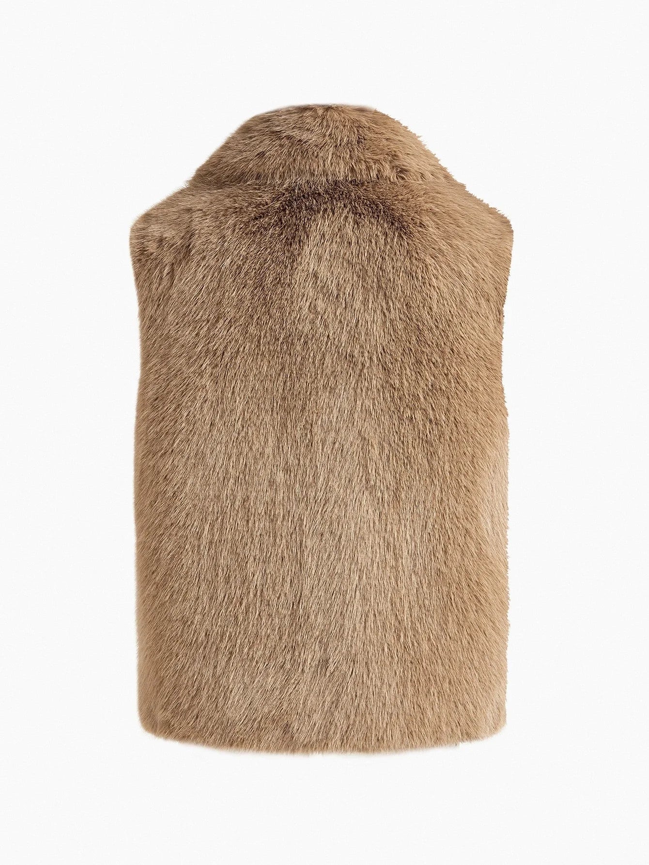 PREMIUM SNAP BUTTON SLEEVELESS FAUX FUR COAT FOR AUTUMN amp WINTER