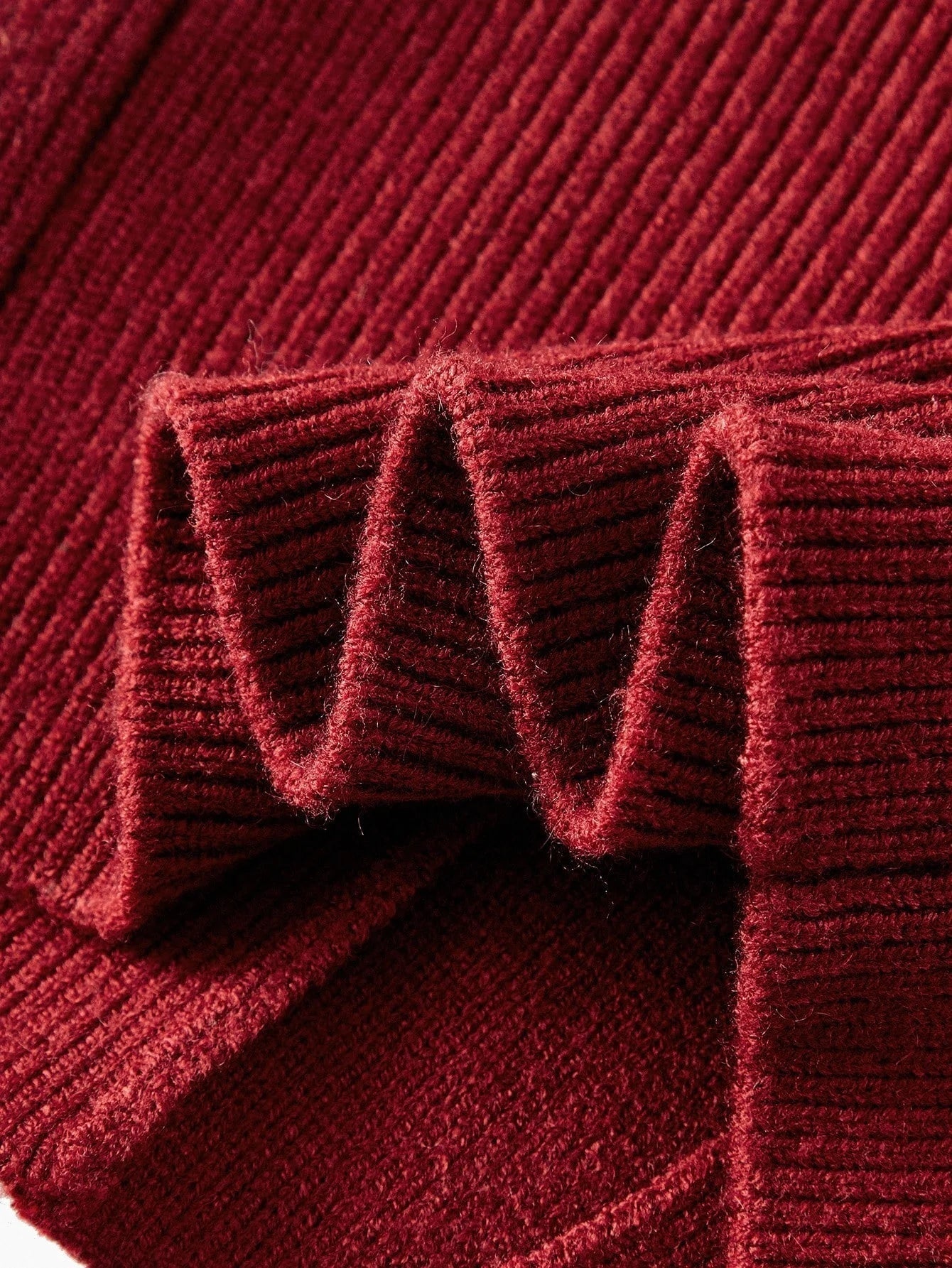 PREMIUM SOLID PLUNGING NECK METAL BUTTON PLACKET LANTERN SLEEVE WIDE HEM CARDIGAN