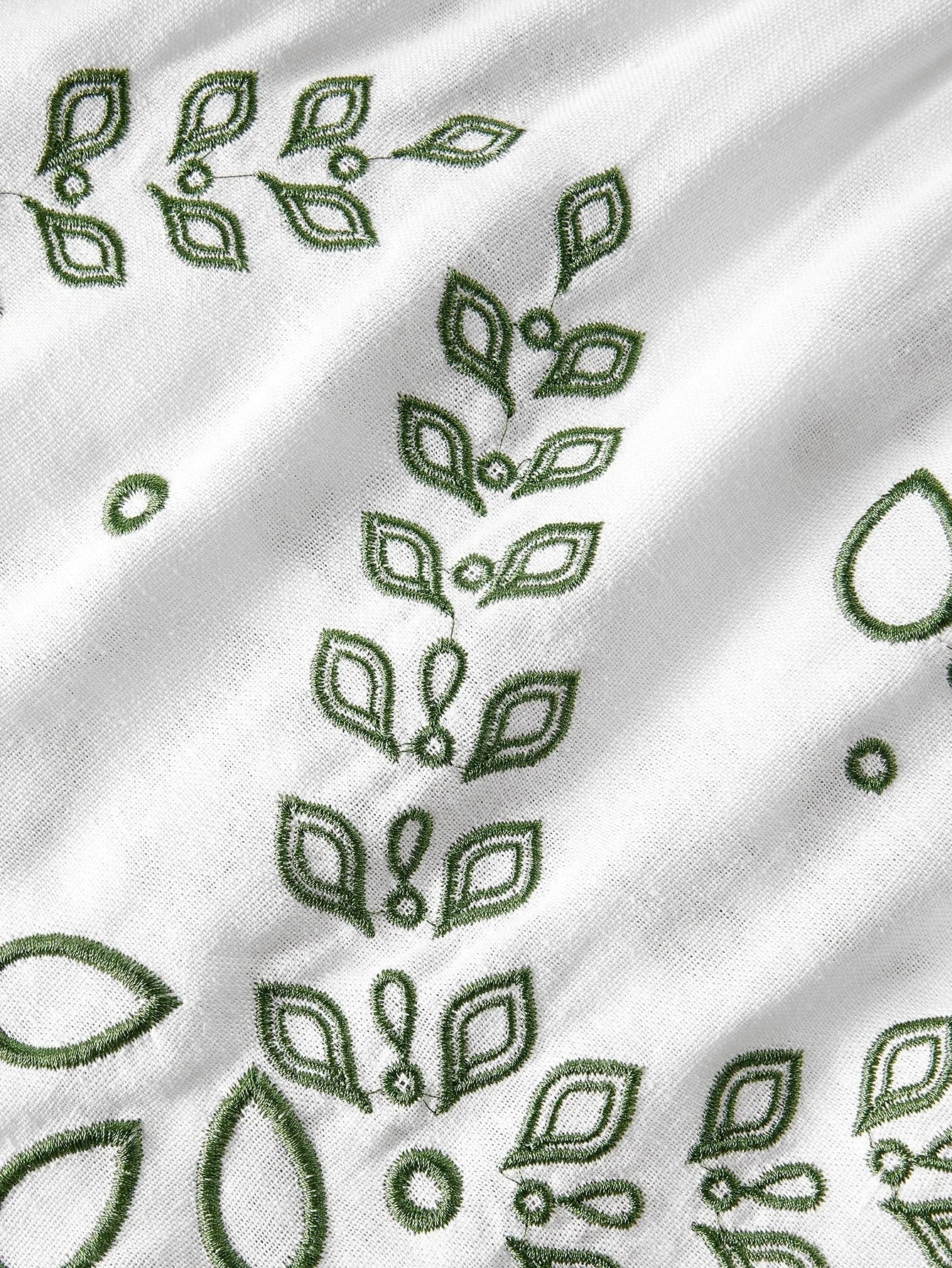 PREMIUM SUMMER WOMENS LINEN EMBROIDERY VACATION BELTED SHIRT DRESS