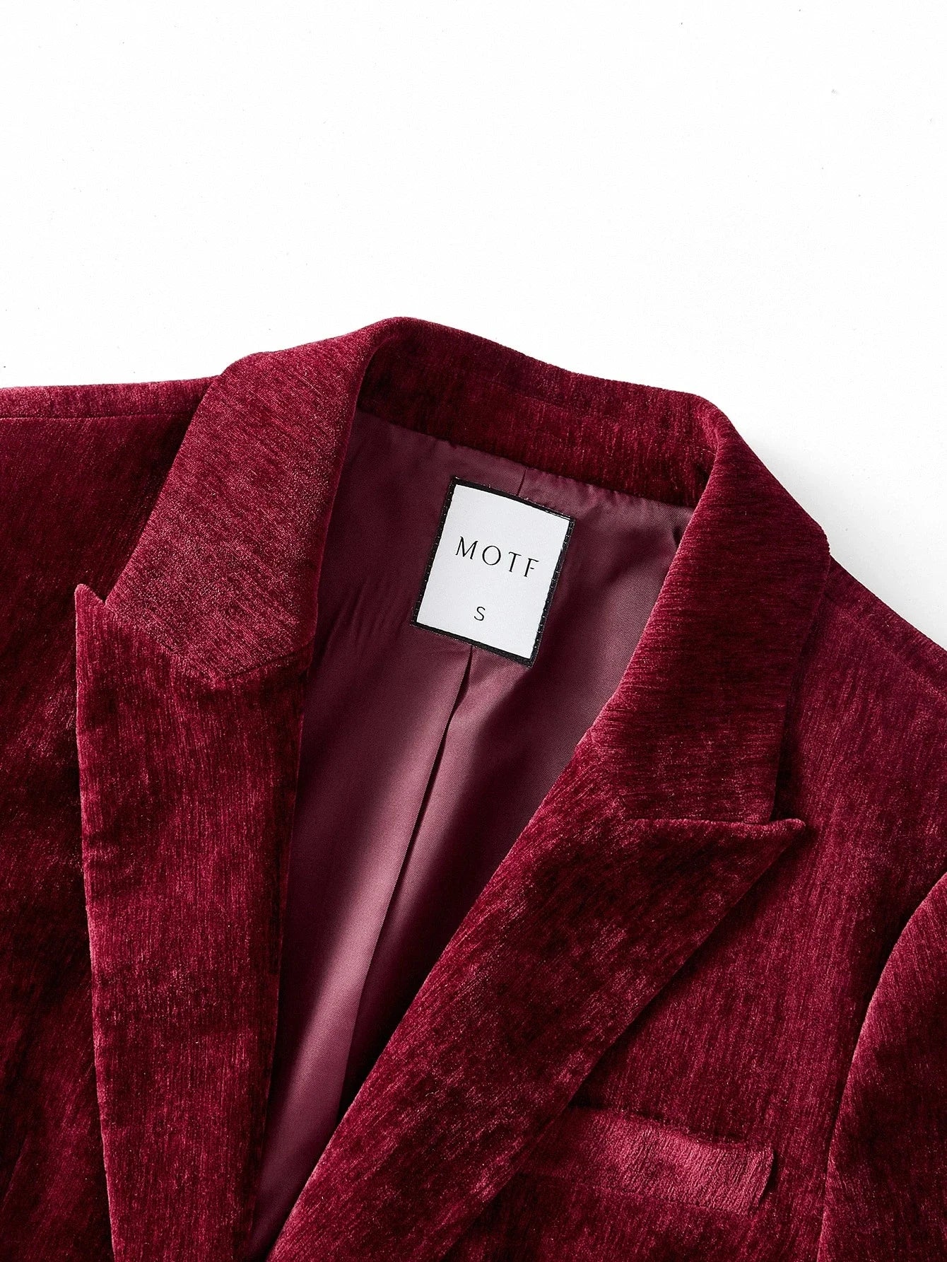 PREMIUM VELVET SINGLE BUTTON BLAZER