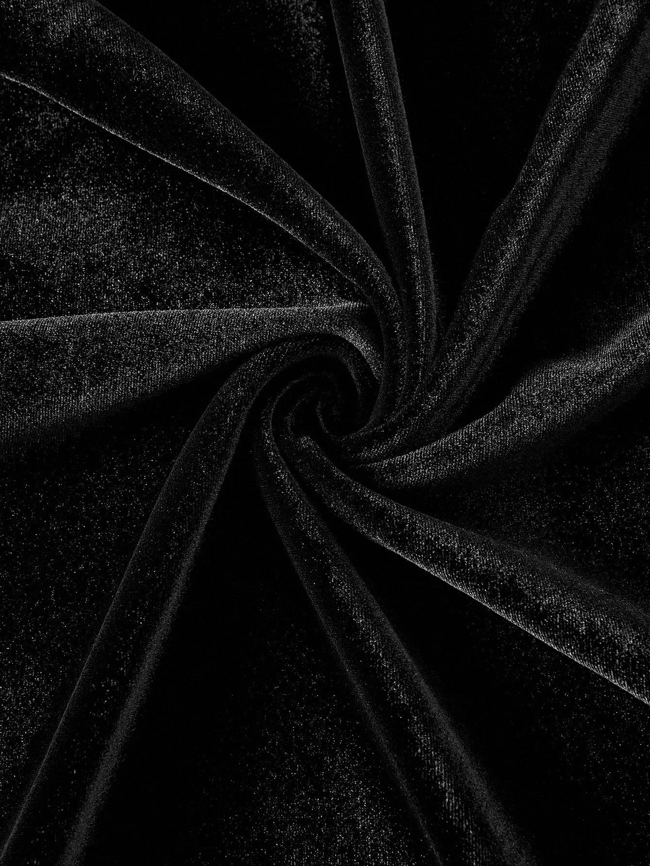 PREMIUM VELVET SOLID NOTCH NECK FLARE SLEEVE FLOWY HEM DRESS WITHOUT BELT