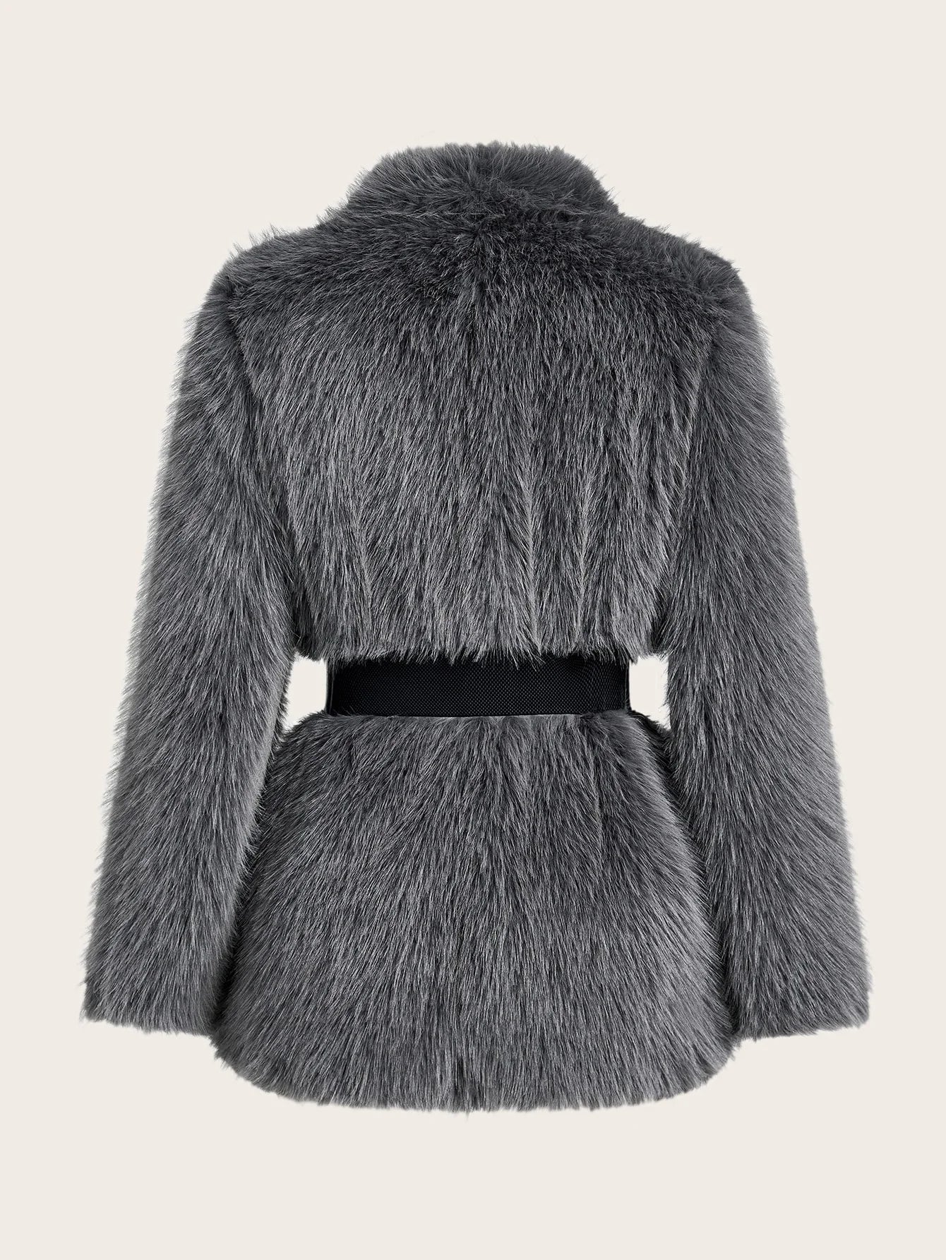 PREMIUM WOMENS FAUX FUR PATCHWORK FASHIONABLE COAT AUTUMNWINTER