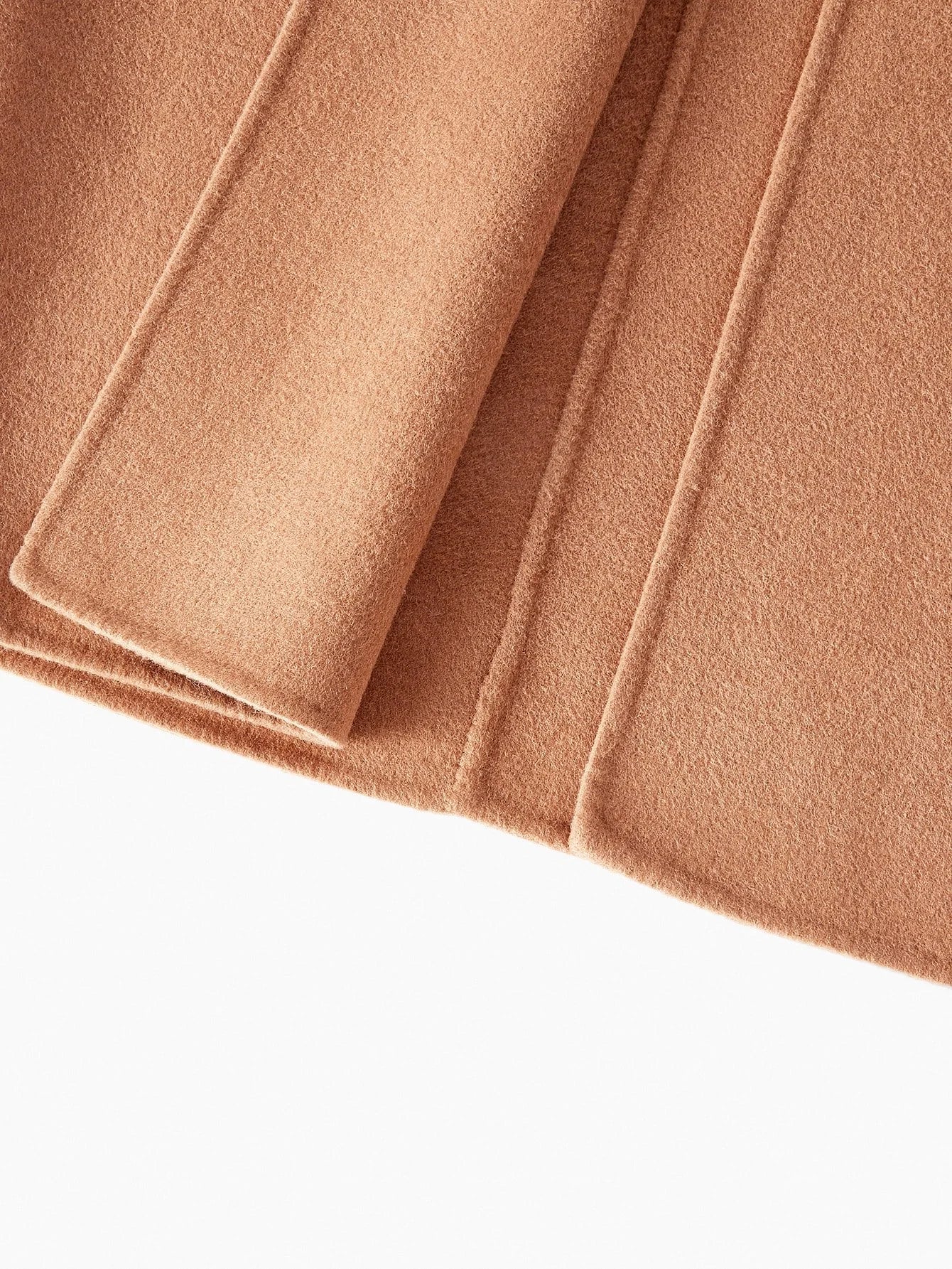 PREMIUM WOMENS WOOL CONTRAST FURRY COLLAR OVERCOAT AUTUMNWINTER