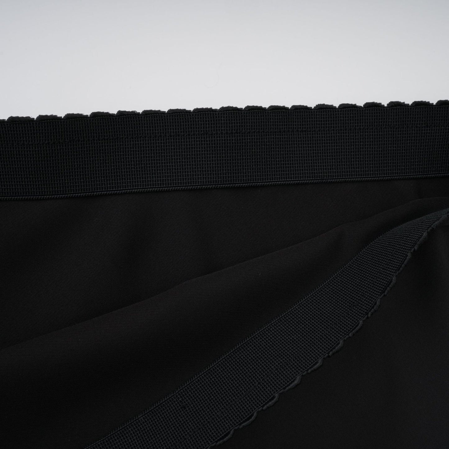 Raphaëlle lacepanel asymmetrical satin skirt