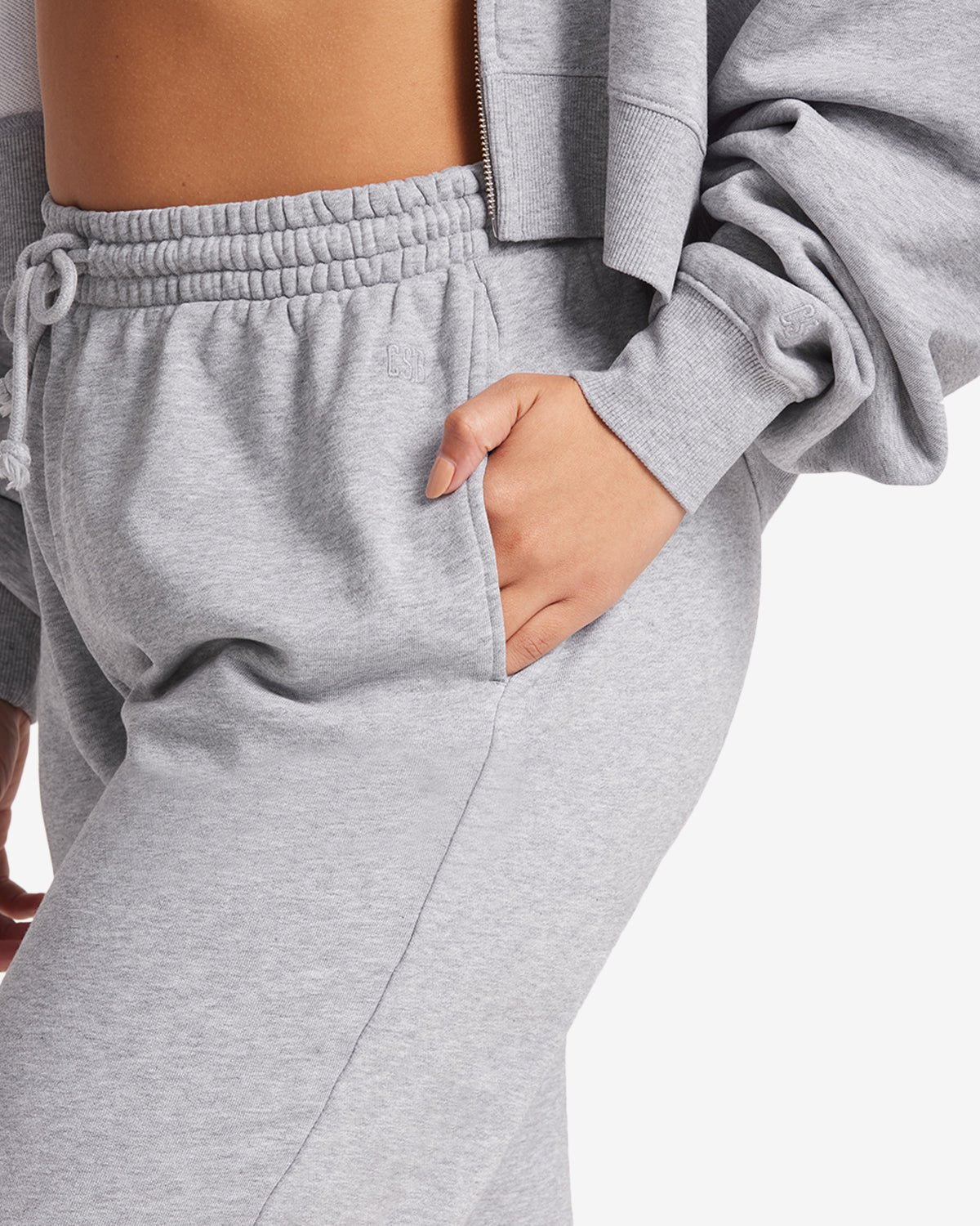 Relaxed fit sweatpants for casual comfort - Marl