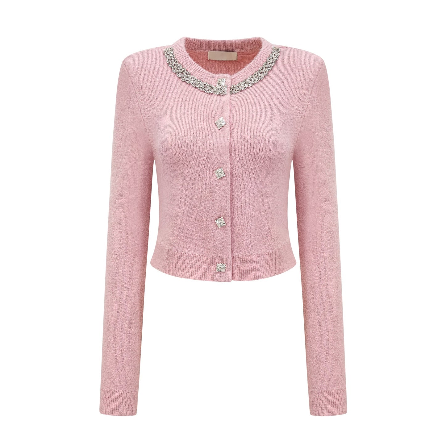 Renée pink embellished jacket skirt matching set