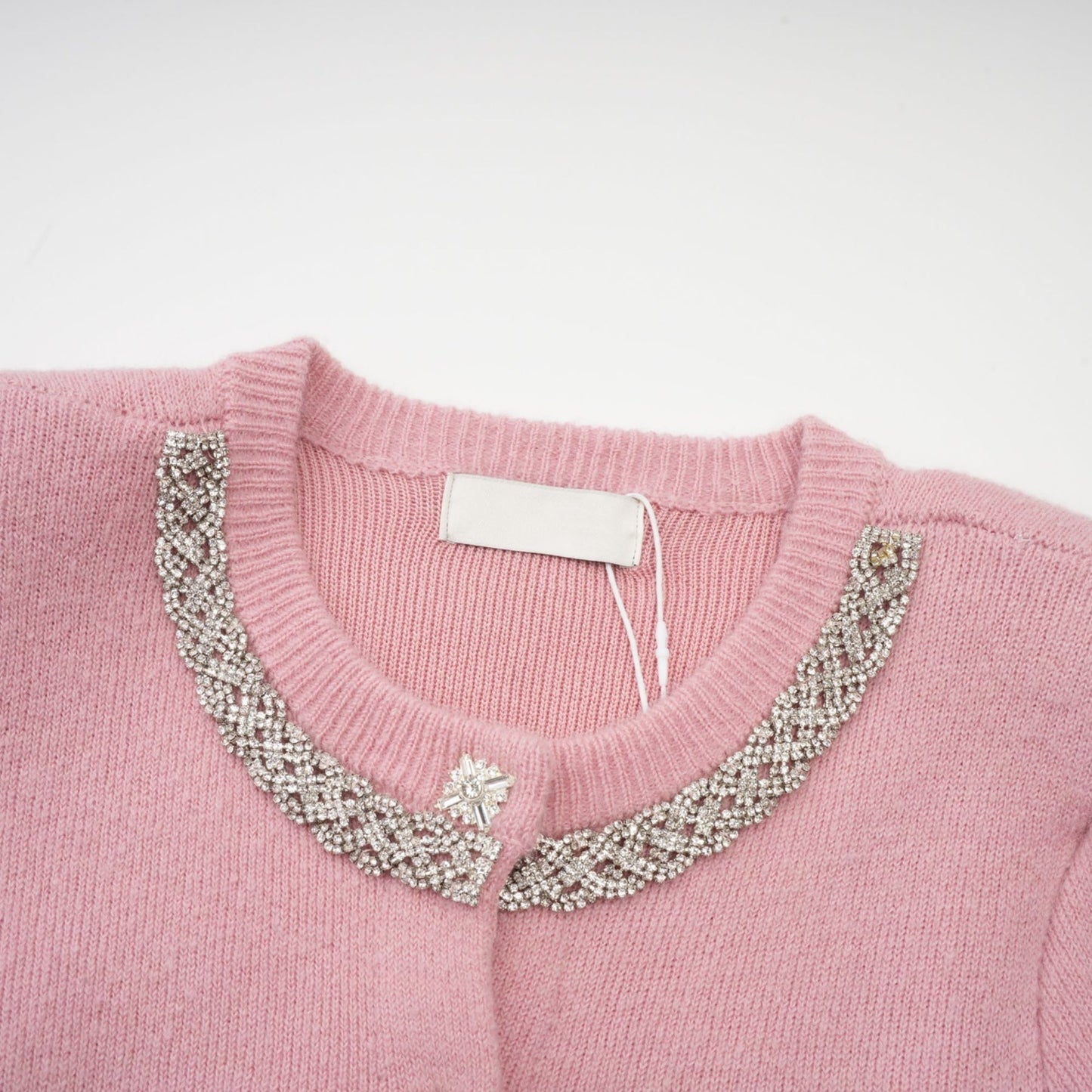 Renée pink embellished jacket skirt matching set