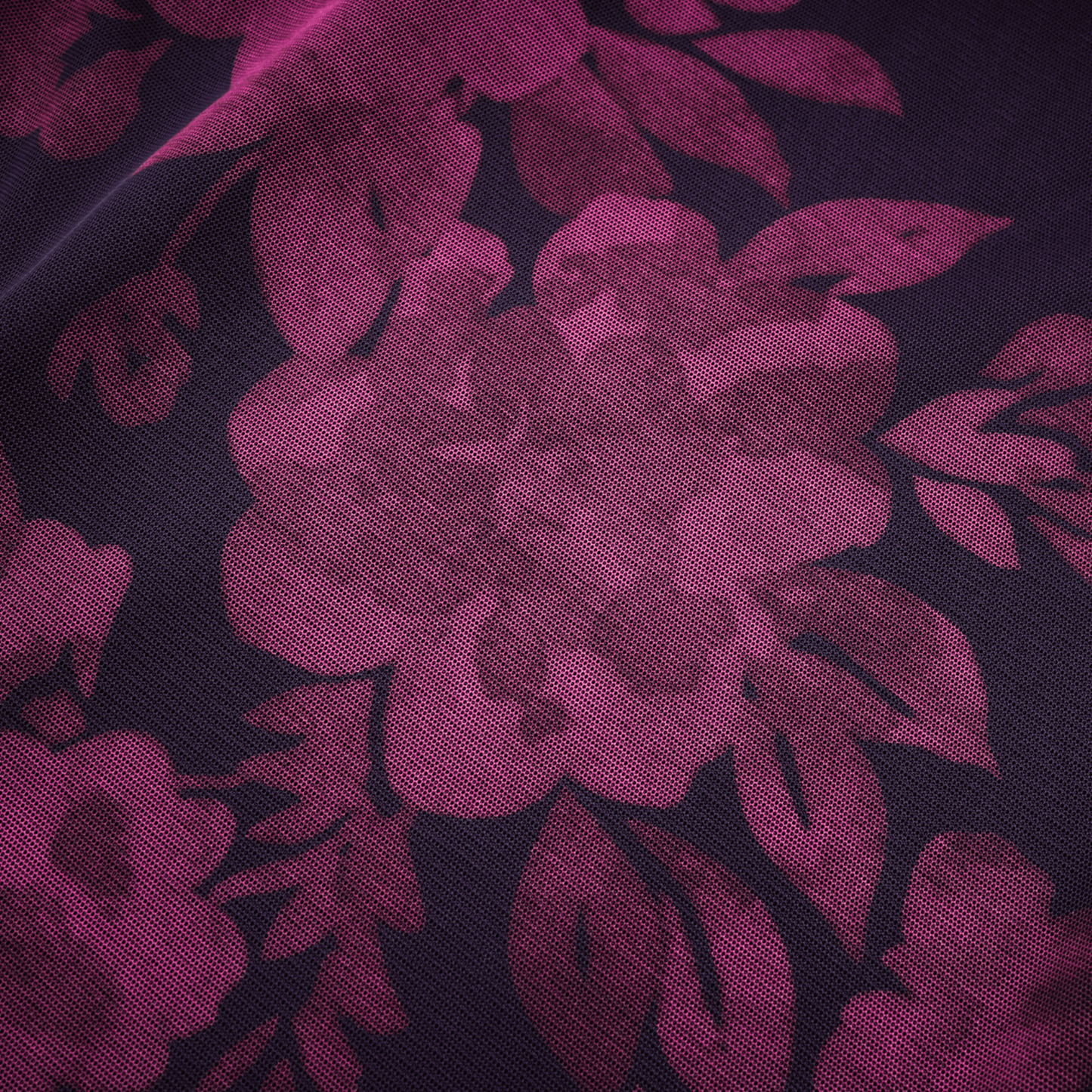 Isabel Floral Midi Dress in Vibrant Purple with Spaghetti Straps & Lace Trims