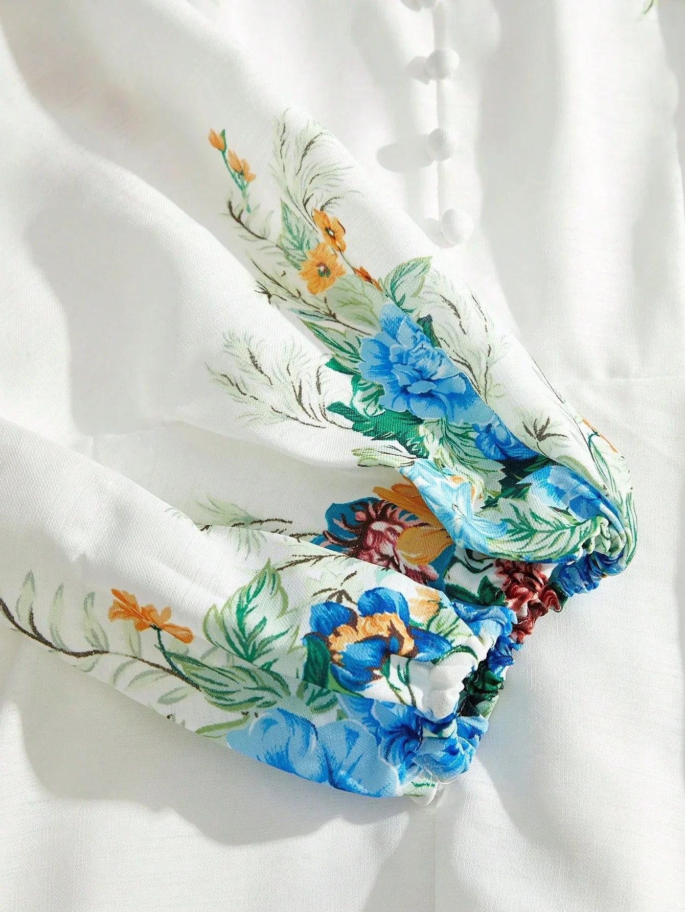 Romantic amp Elegant Floral Print ButtonDown Long Sleeve Dress For Women Suitable For Spring amp