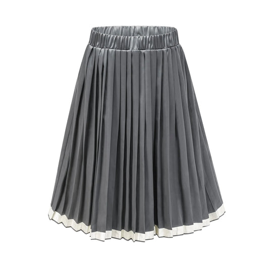 Rosalie colorblocked pleated skirt