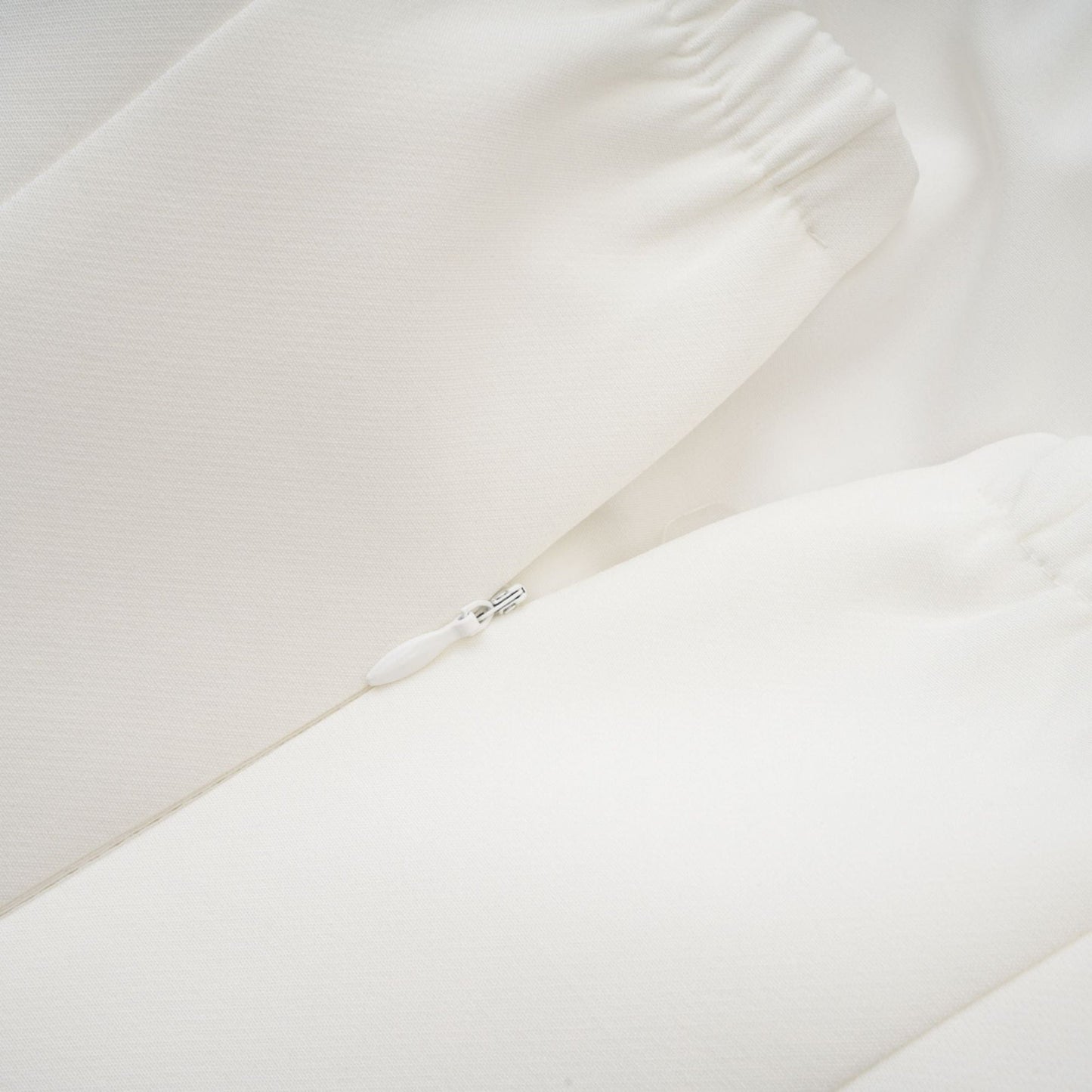 Rosalie white fauxflower mini dress