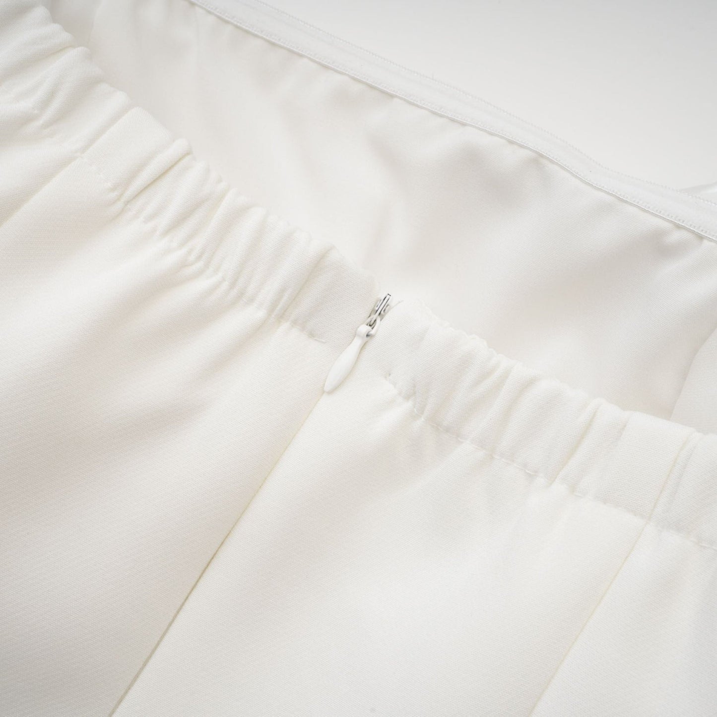 Rosalie white fauxflower mini dress