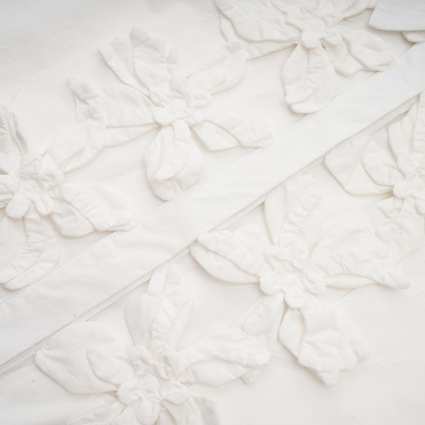 Rosalie white floral cutout shirt