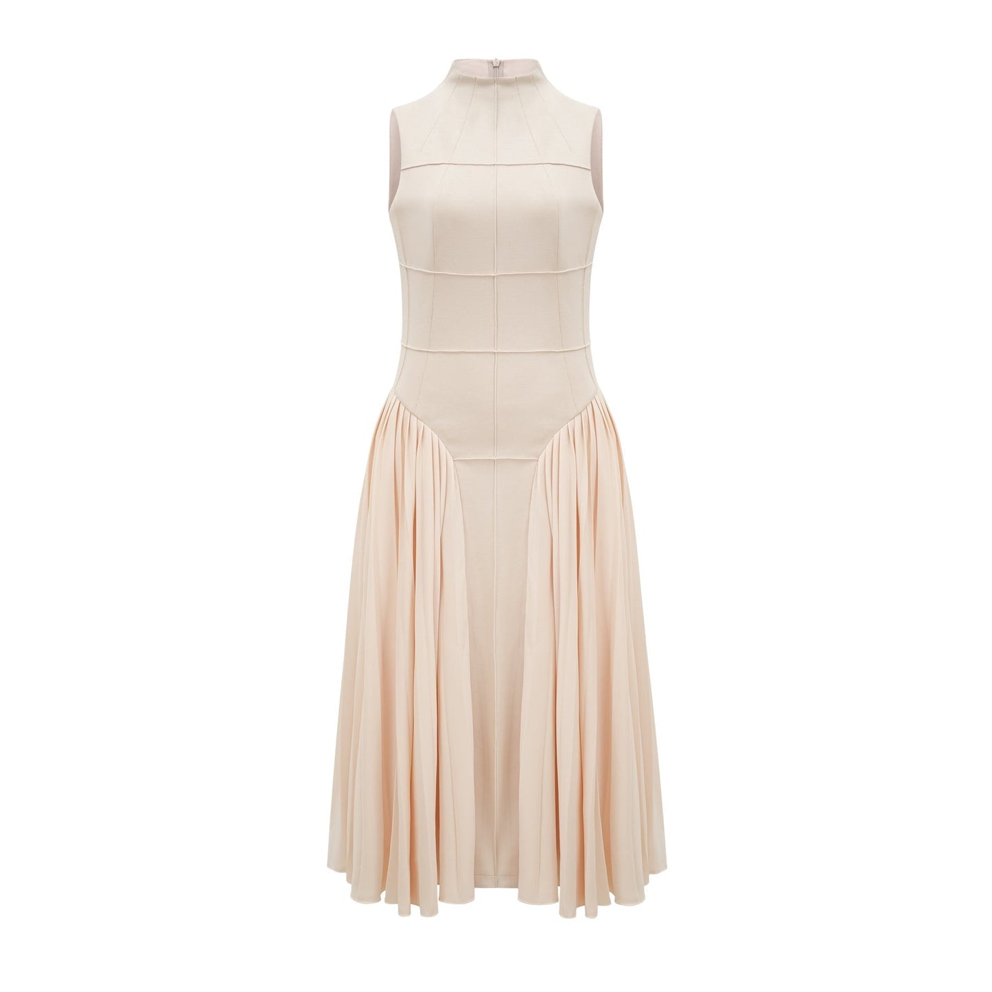 Safiya sleeveless pleated dress