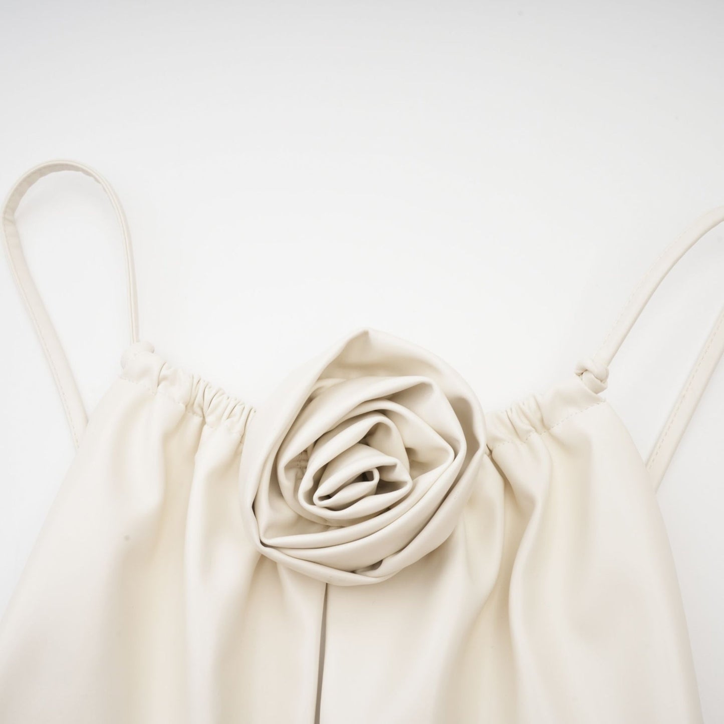 Sancia floralappliqué leather top
