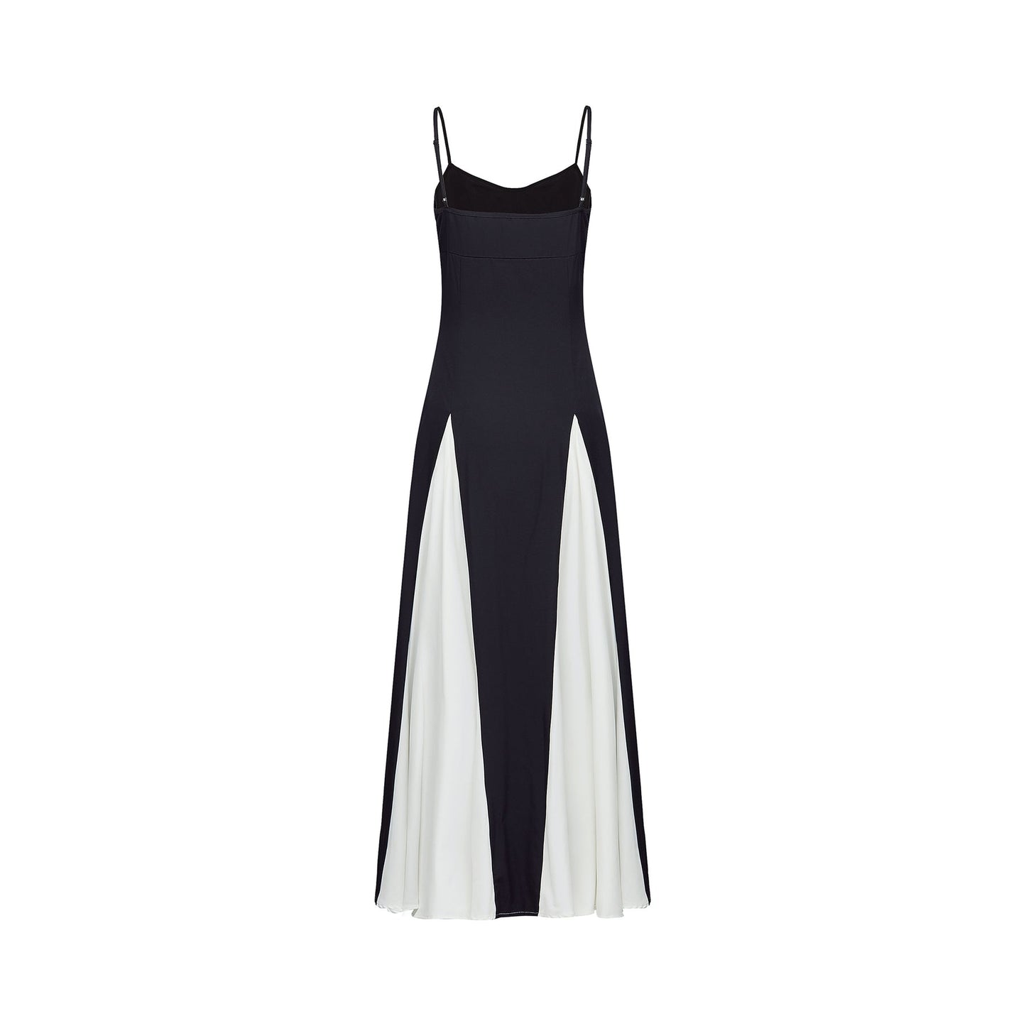 Sofie contrastcolor pleated maxi dress