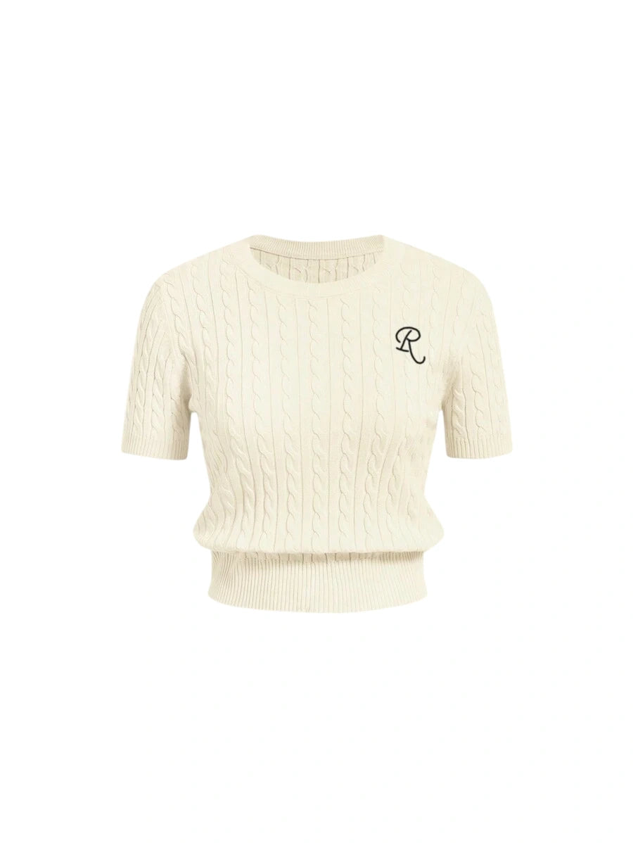 Soft Cable Knit Sweater For Women SpringSummer