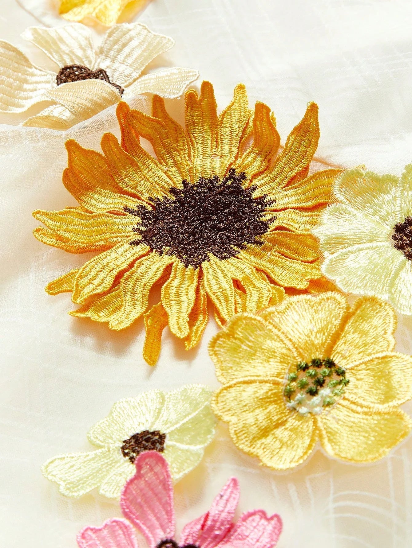 Soiréza MESH FLORAL PATCHED TUBE DRESS