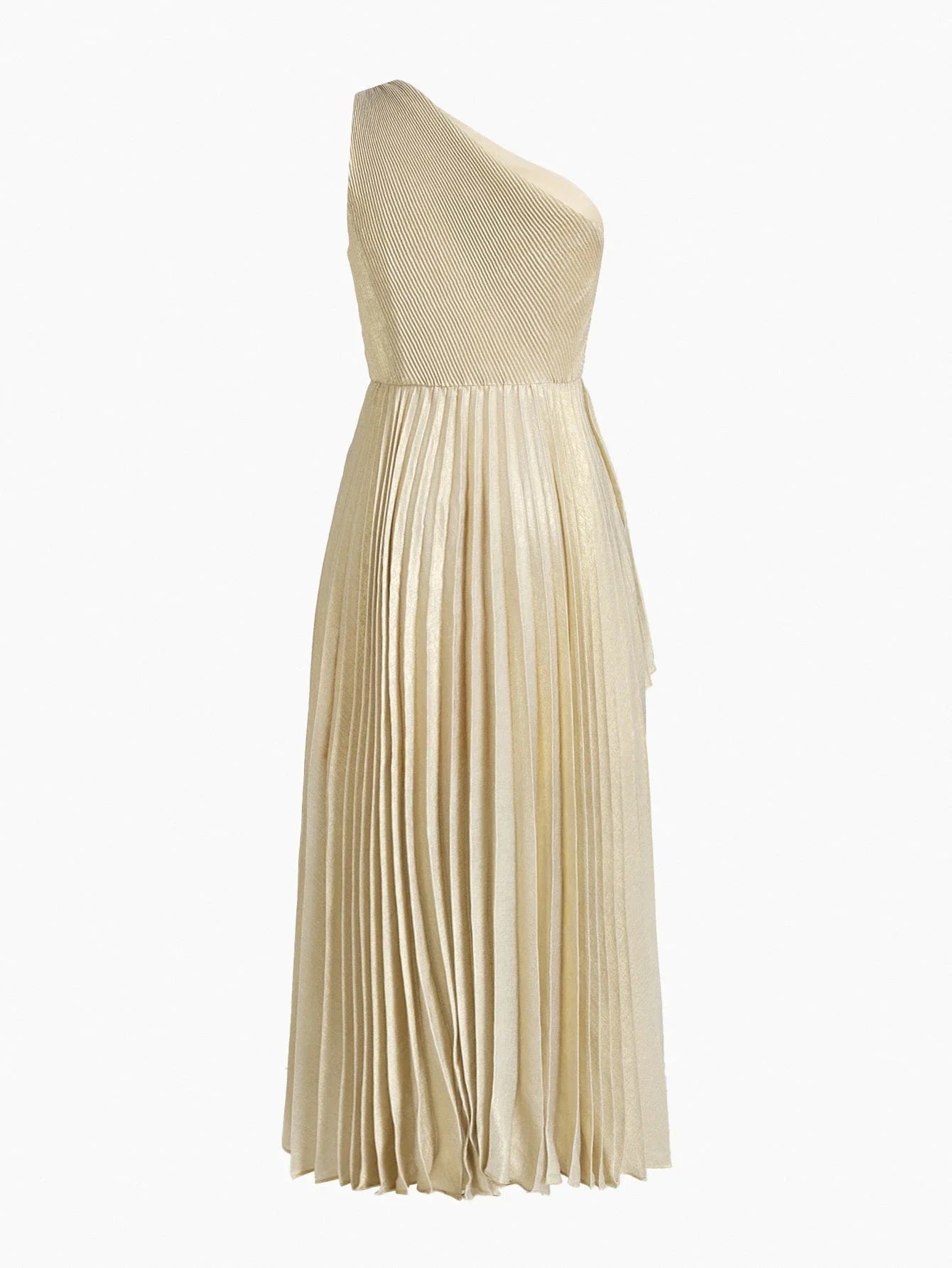 Soiréza ONE SHOULDER PLEATED ASYMMETRICAL HEM COCKTAIL DRESS