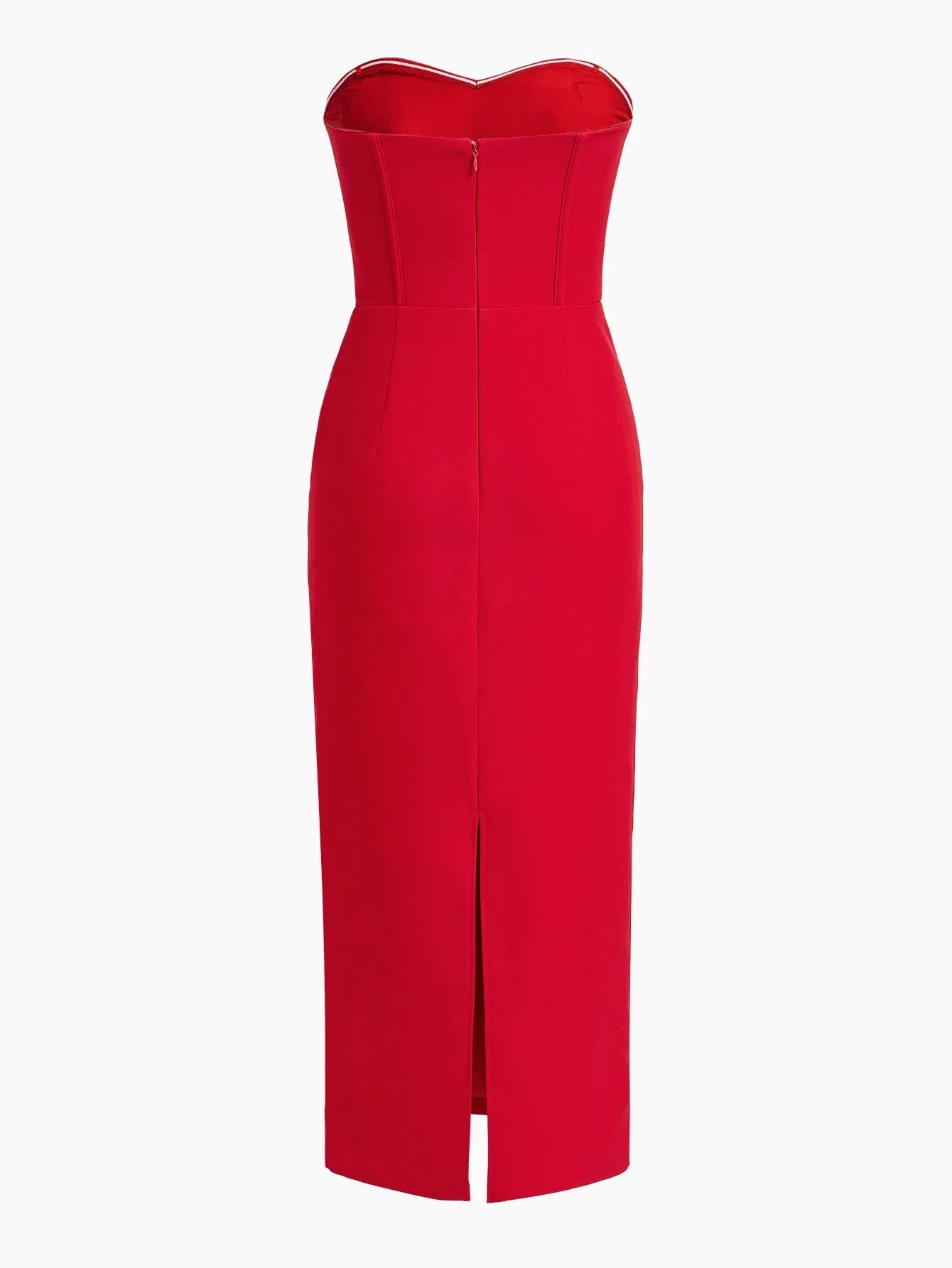 Soiréza WOMENS STRAPLESS 3D FLORAL COCKTAIL DRESS