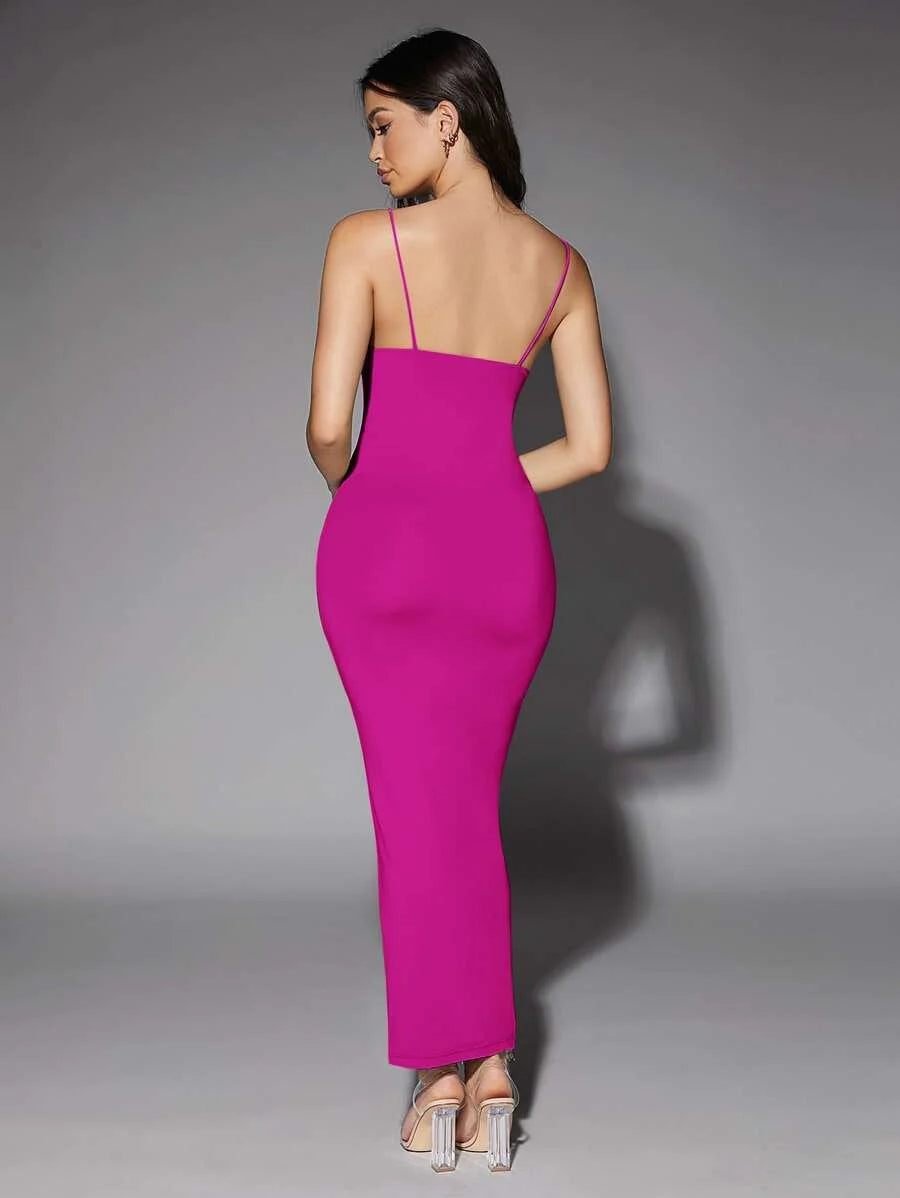 Solid Backless Bodycon DressTea Party DressSummer Dresses For Women