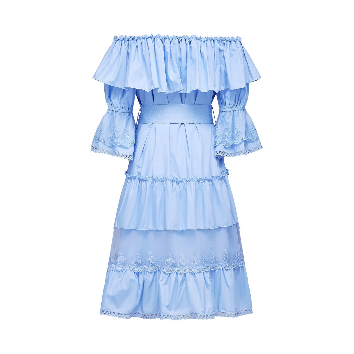 Sophie offshoulder tiered midi dress