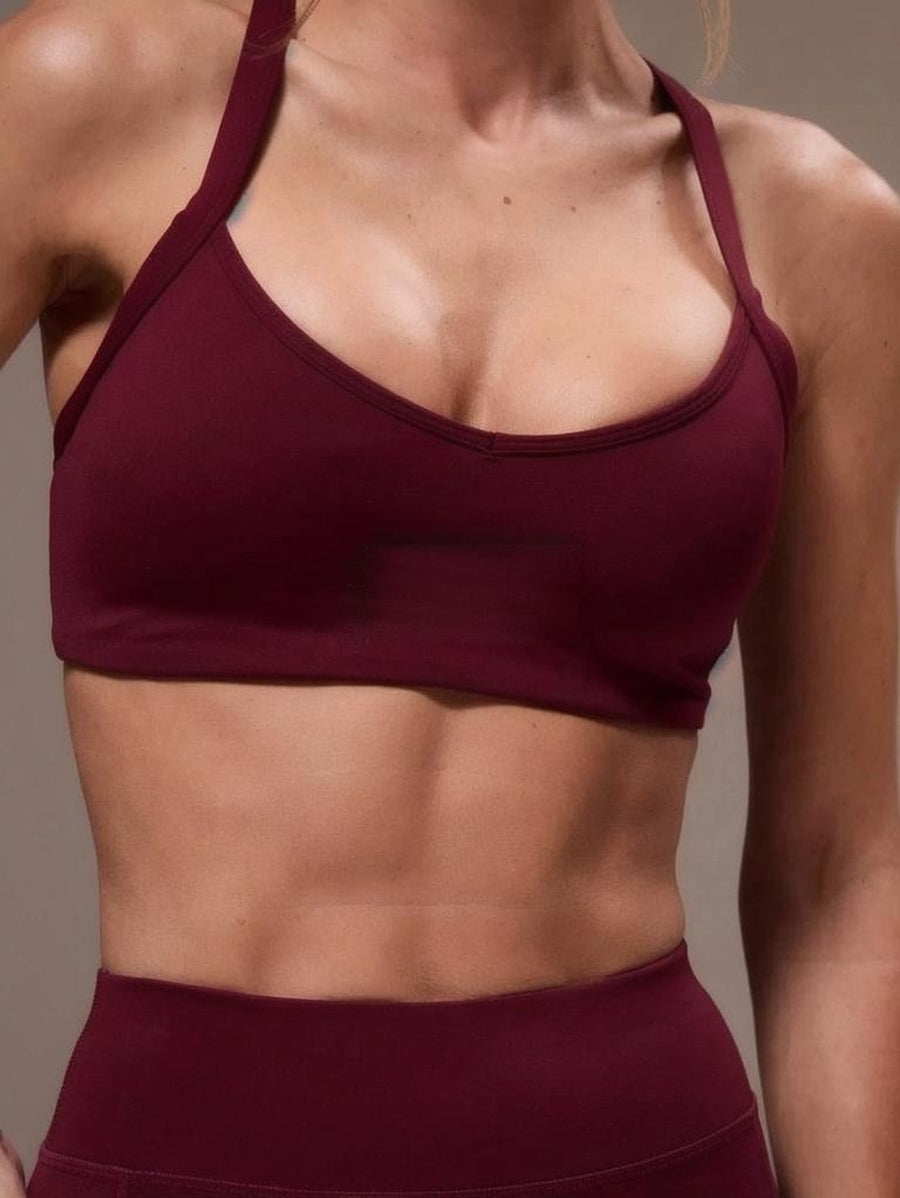 Sport Women Cross Back Top amp Leggings Sports Sets Gym Fitness Fall Winter