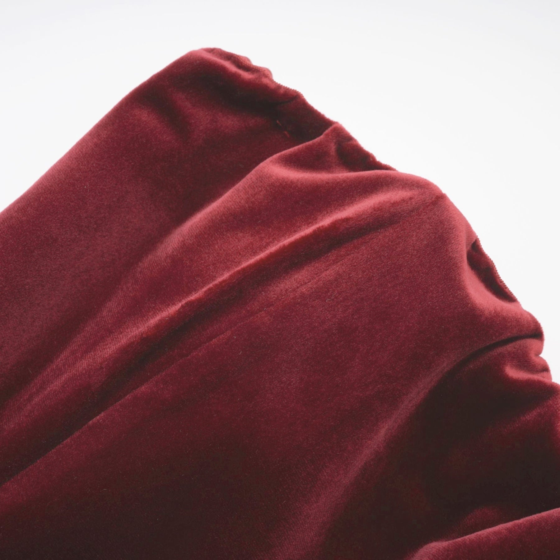 Strapless mini dress Wivika made of velvet and faux fur with a contrasting trim