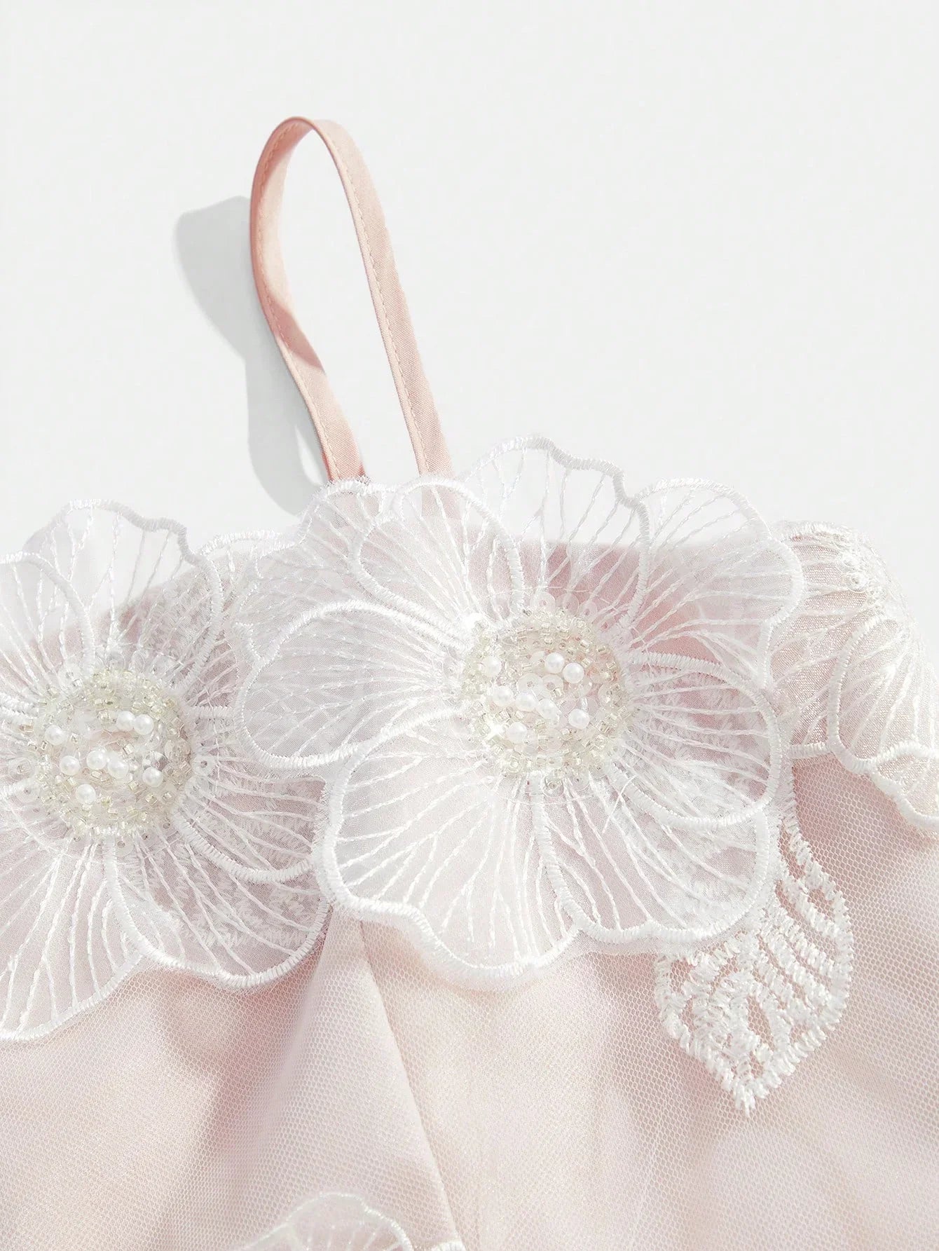Summer Holiday Casual Festival Vacation Holiday Elegant Embroidered Floral Beaded White Organza