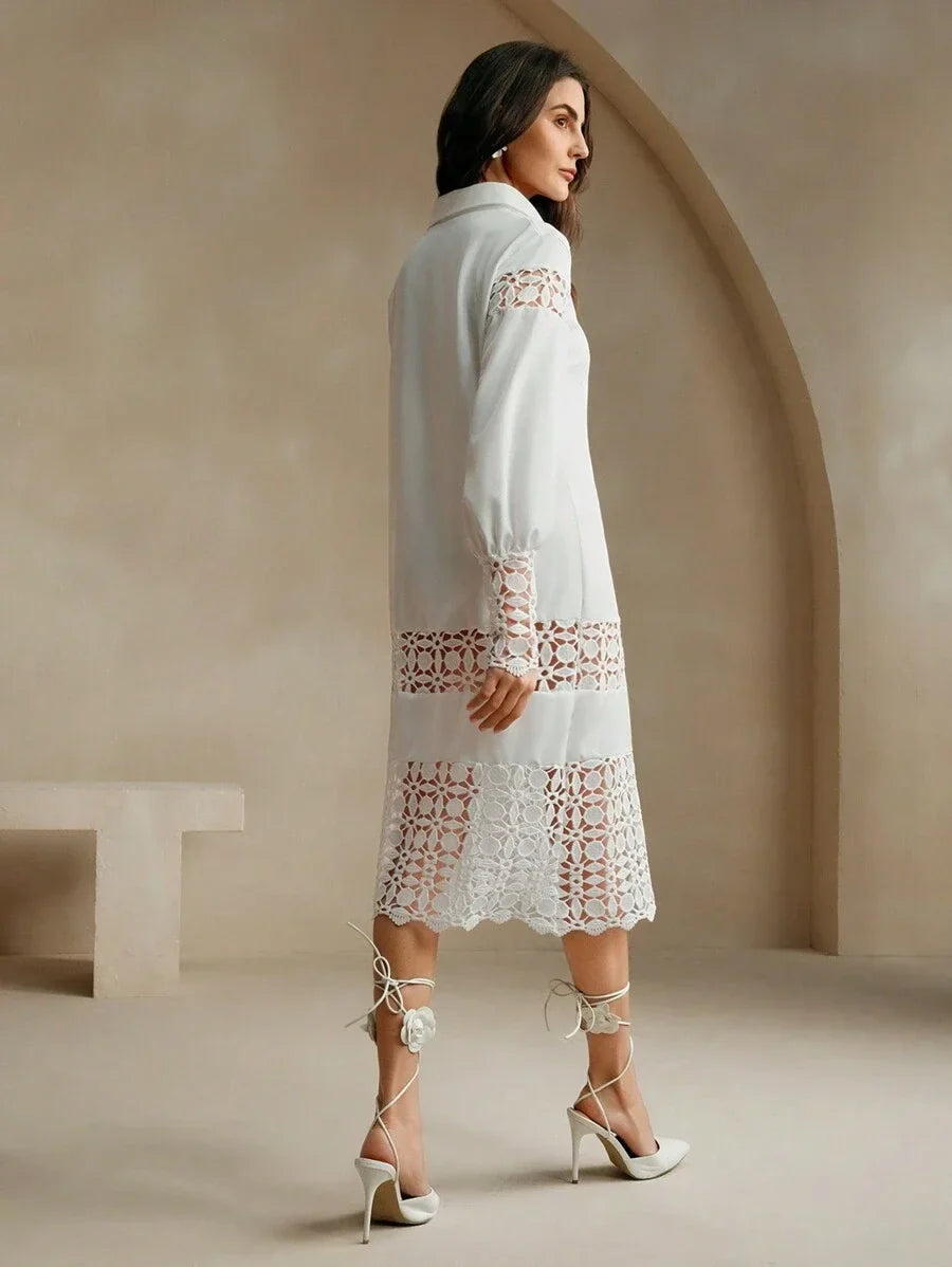 Summer Vacation Style Hollow Out Dress For Women