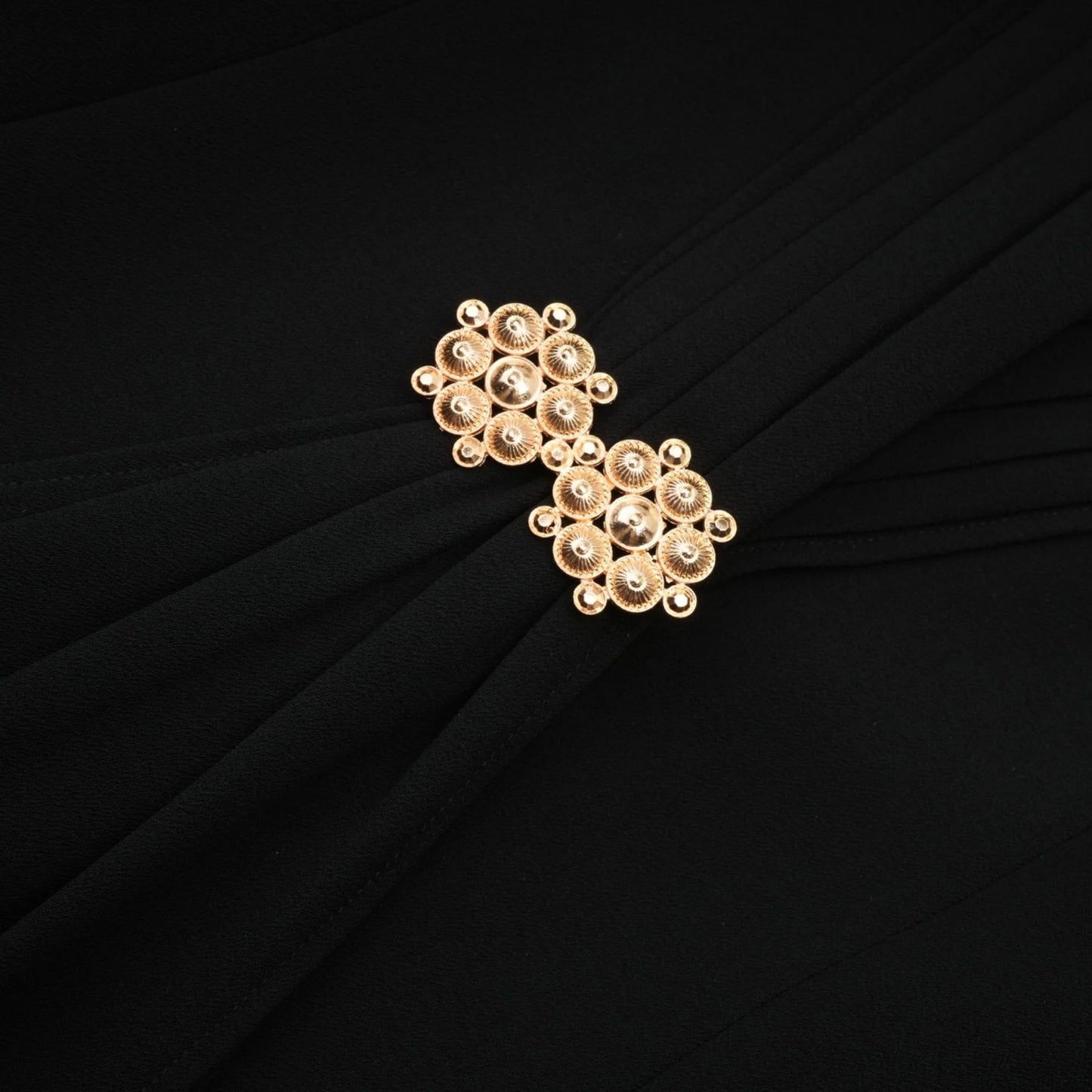 Suzanne black pleated jacket trousers matching set