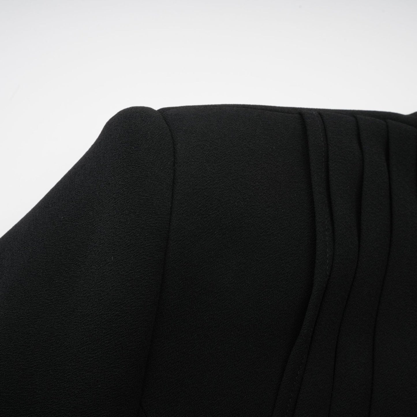 Suzanne black pleated jacket trousers matching set