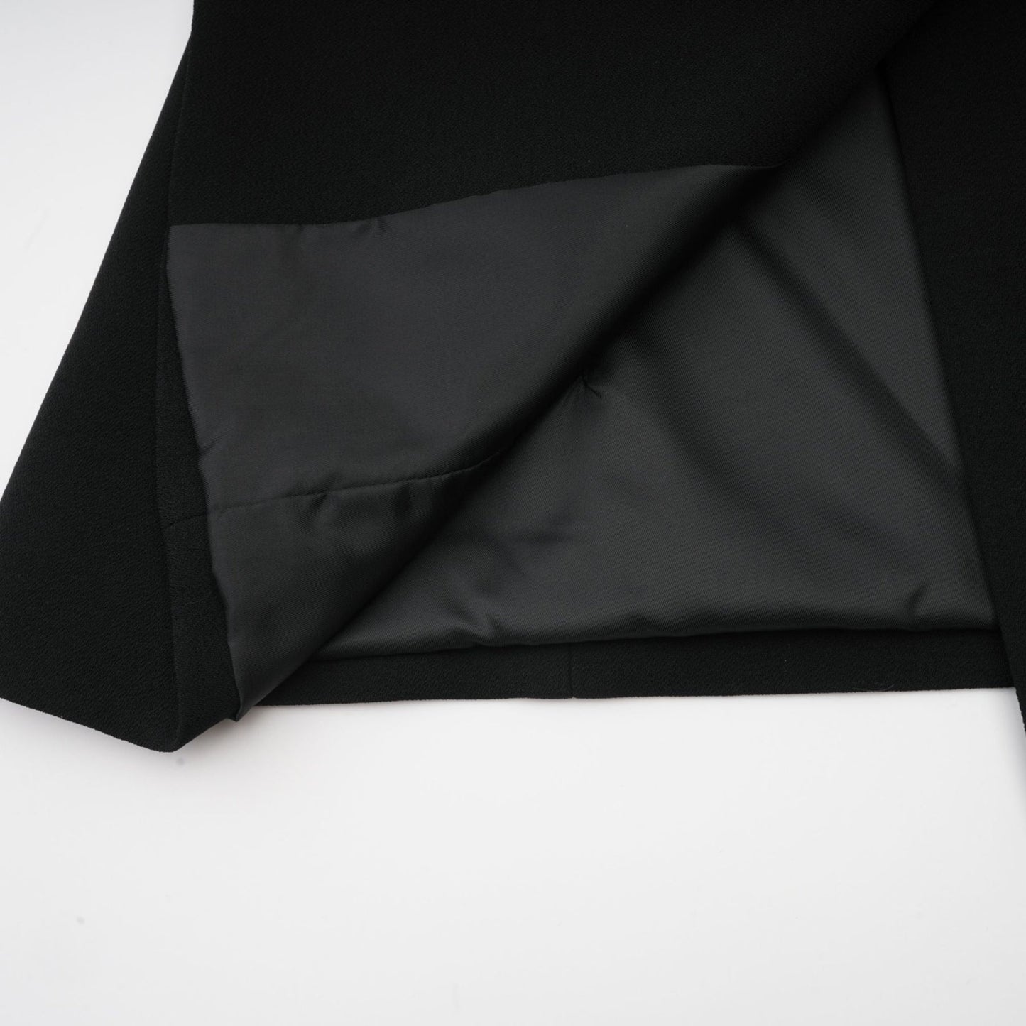 Suzanne black pleated jacket trousers matching set
