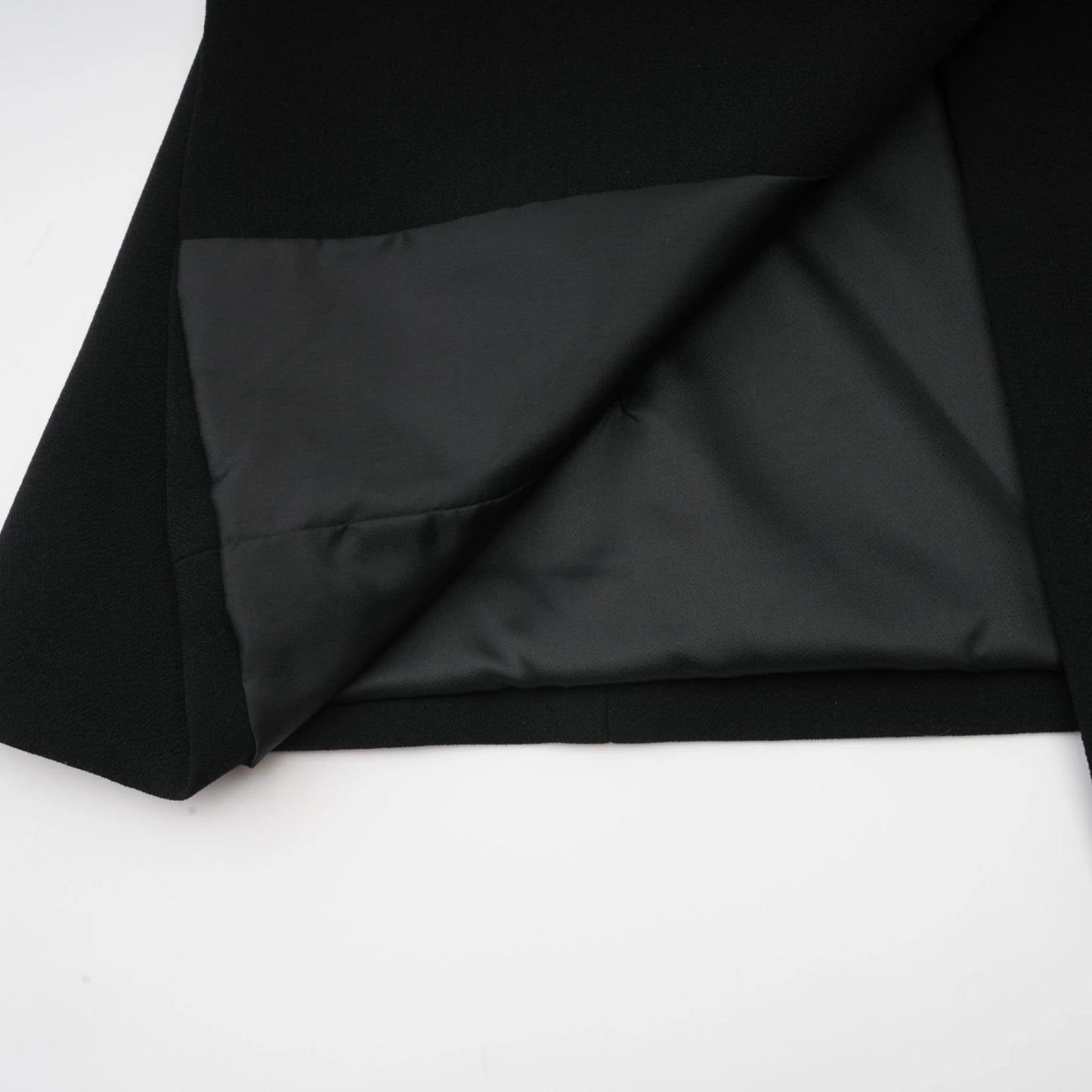 Suzanne black pleated jacket trousers matching set