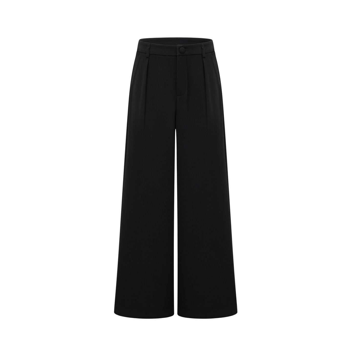 Suzanne black pleated jacket trousers matching set