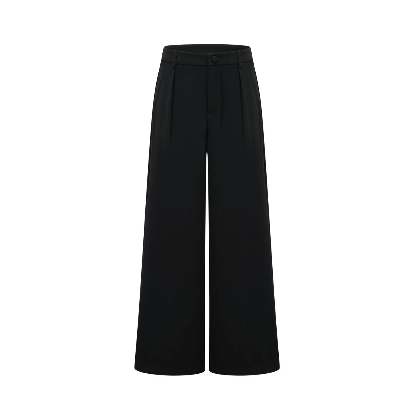Suzanne black pleated jacket trousers matching set