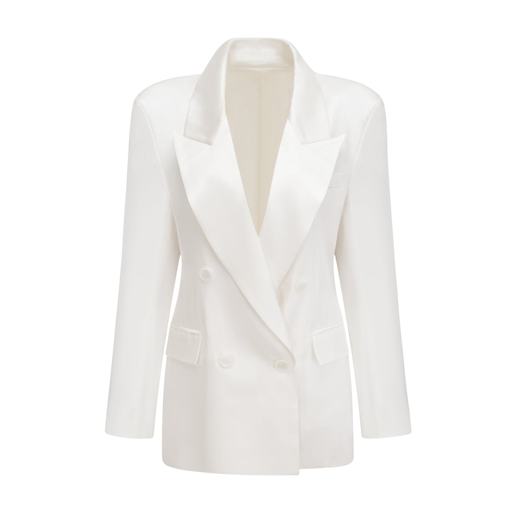 Sylvie white doublebreasted blazer