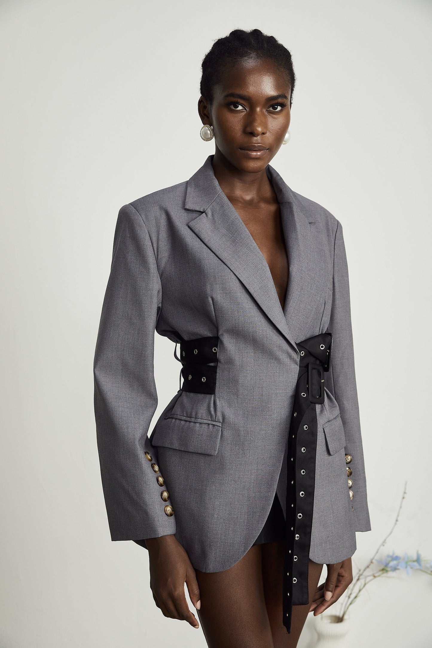 Thérèse beltedwaist blazer