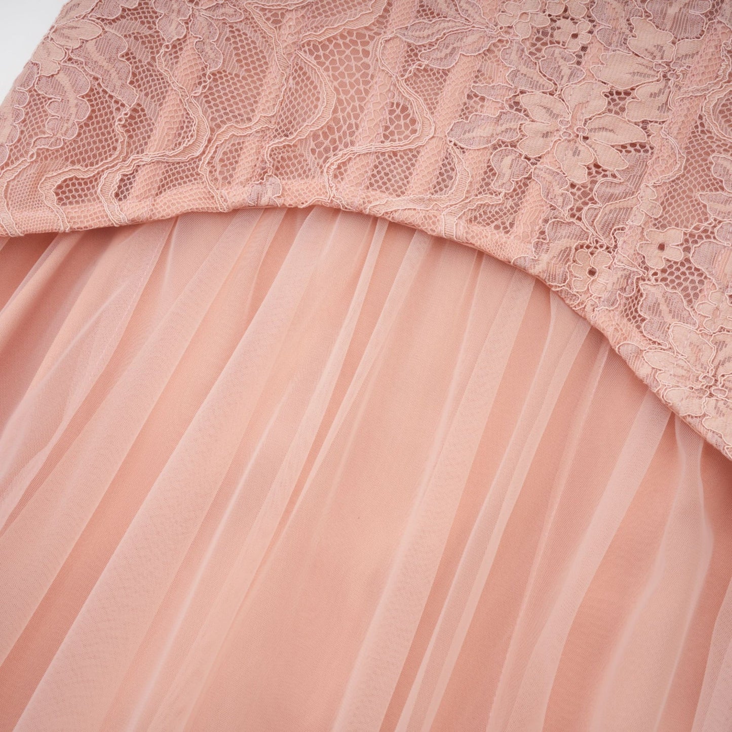 Ulrique pink lace corset tulle maxi dress